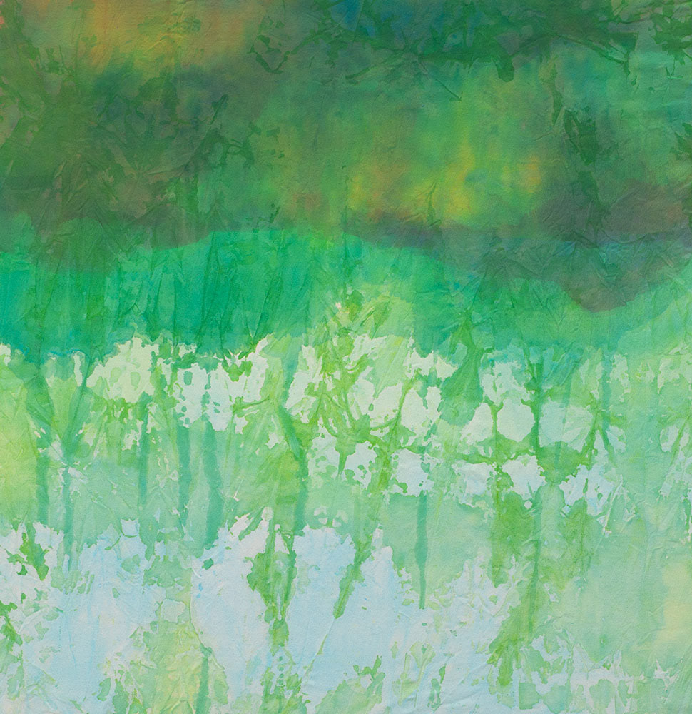 Coming Storm, Acrylic on raw canvas, 44 x 42 inches