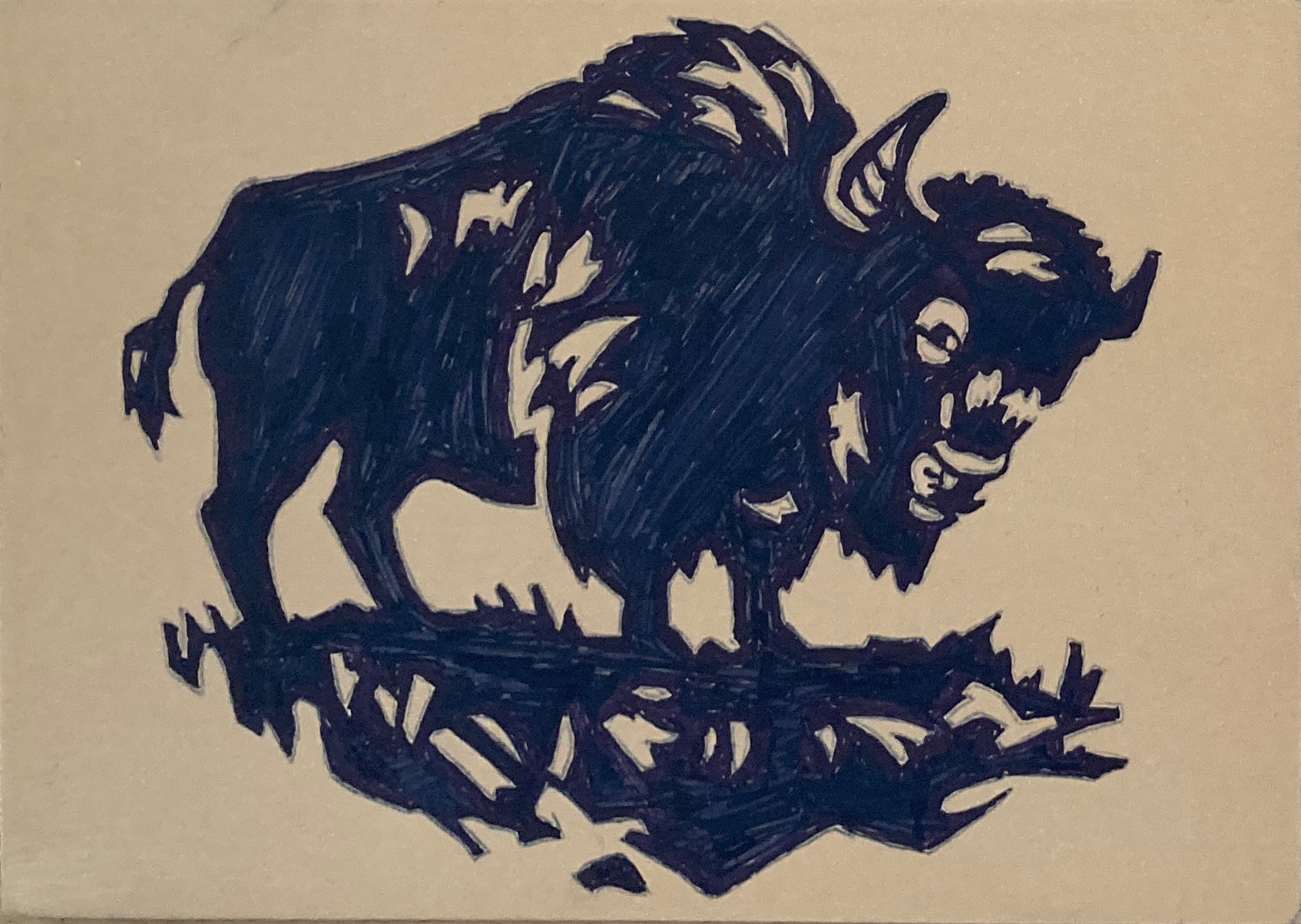 Latest Version–Drawn on Block and Soon to be Carved
