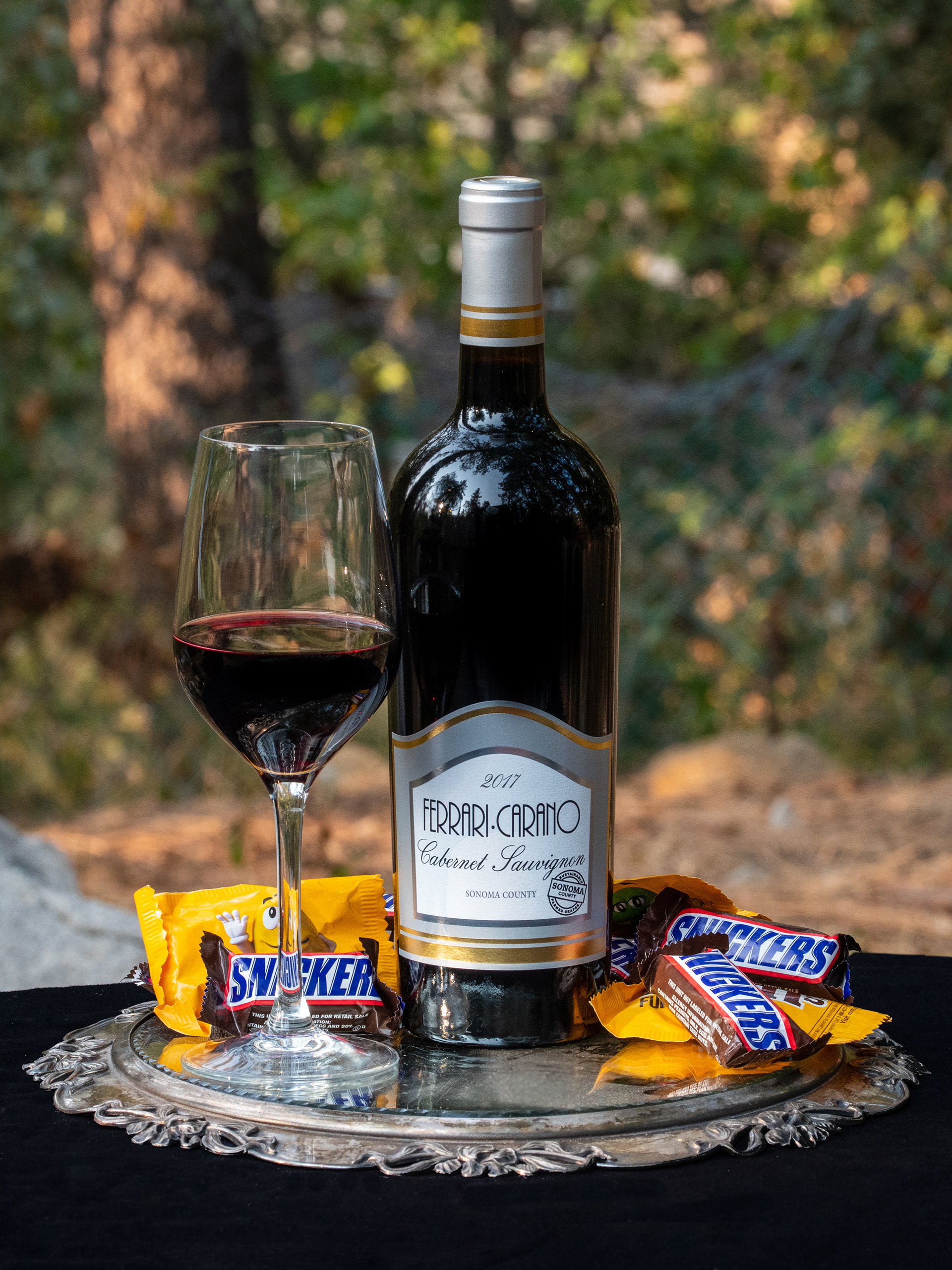 Halloween Candy and Farrari-Carano Wine