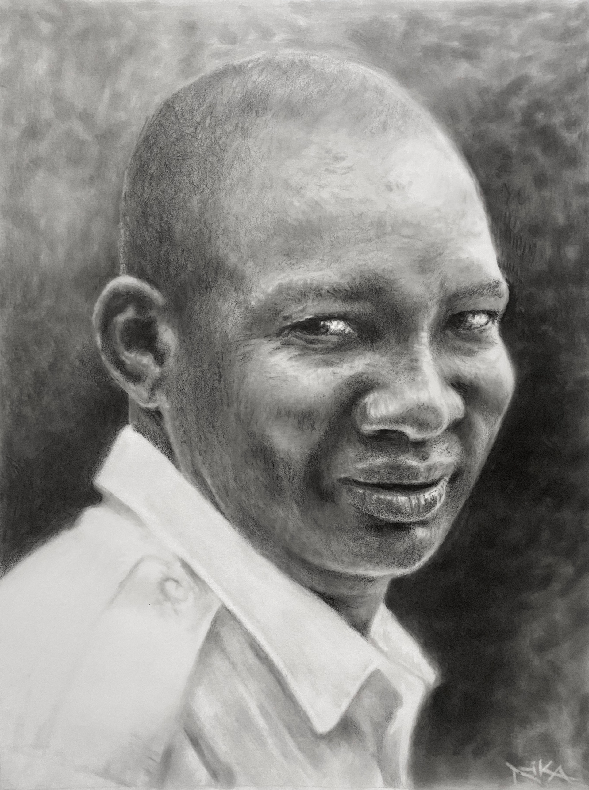 Kenroy | Carbon Pencil and PanPastel on Canson Vellum : 20x16” : 2018 : Unframed : Private Collection | Inquire for Prints
