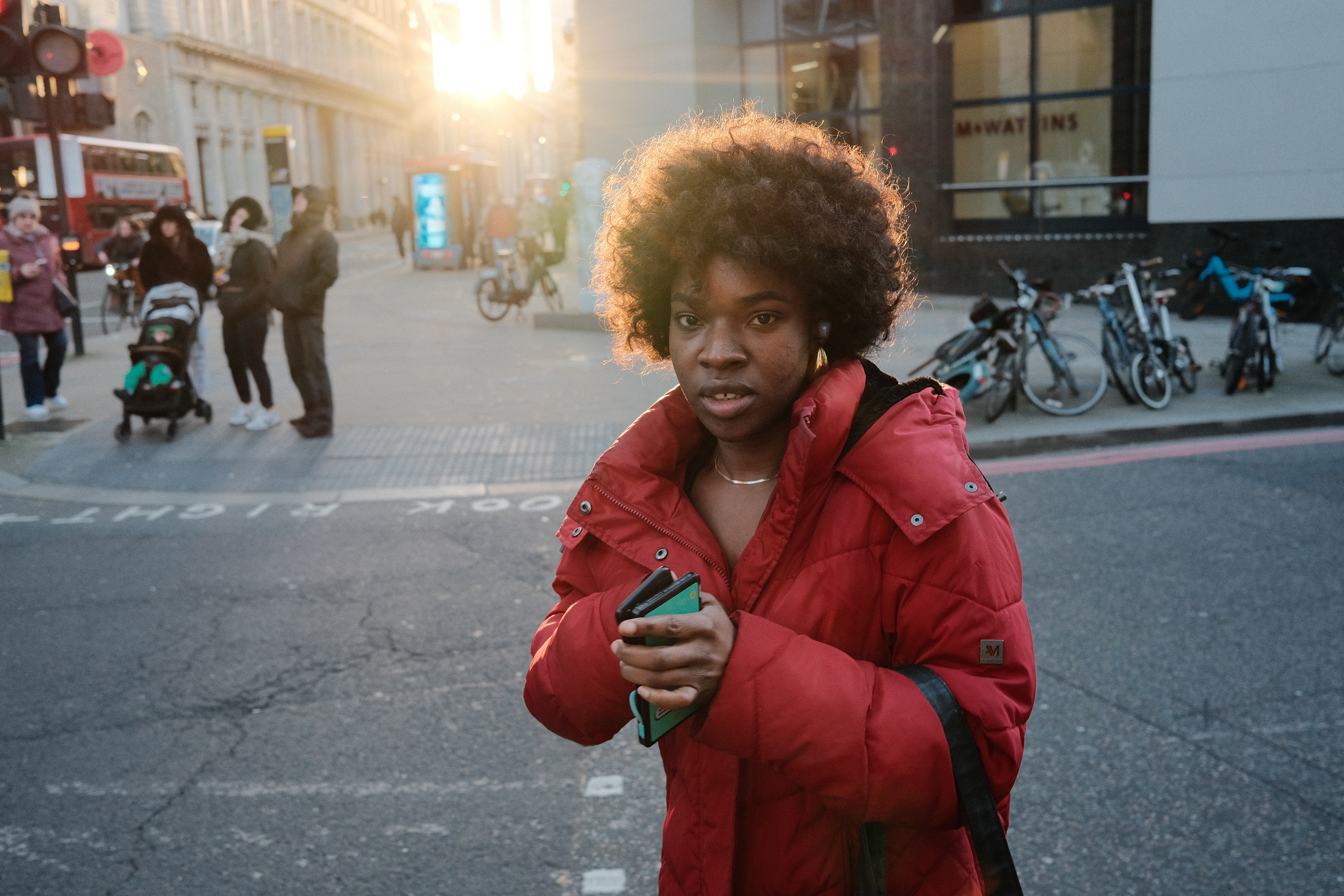 Woman with afro hair. London, England 2024.