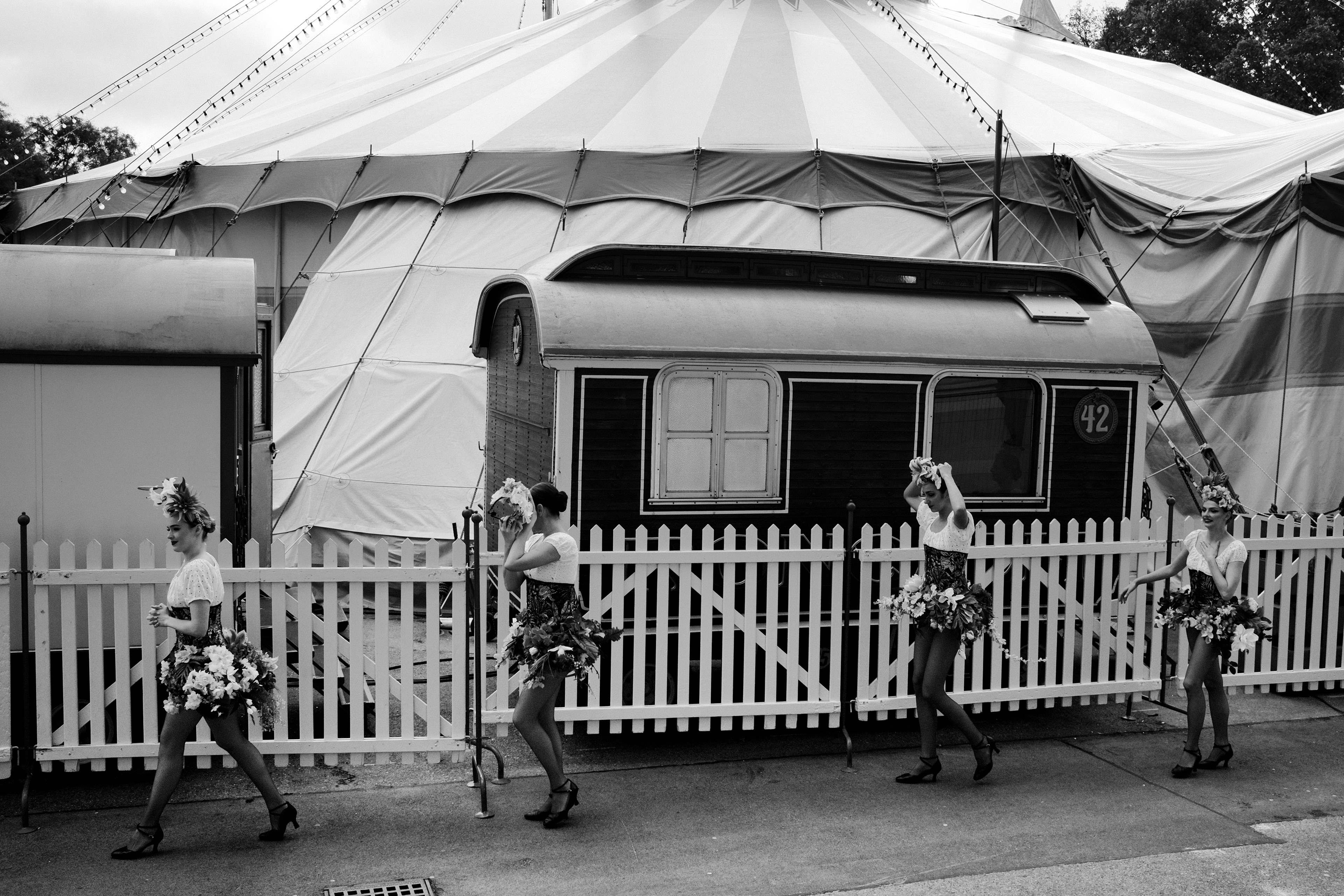 Circus actresses backstage. Vienna, Austria 2024.
