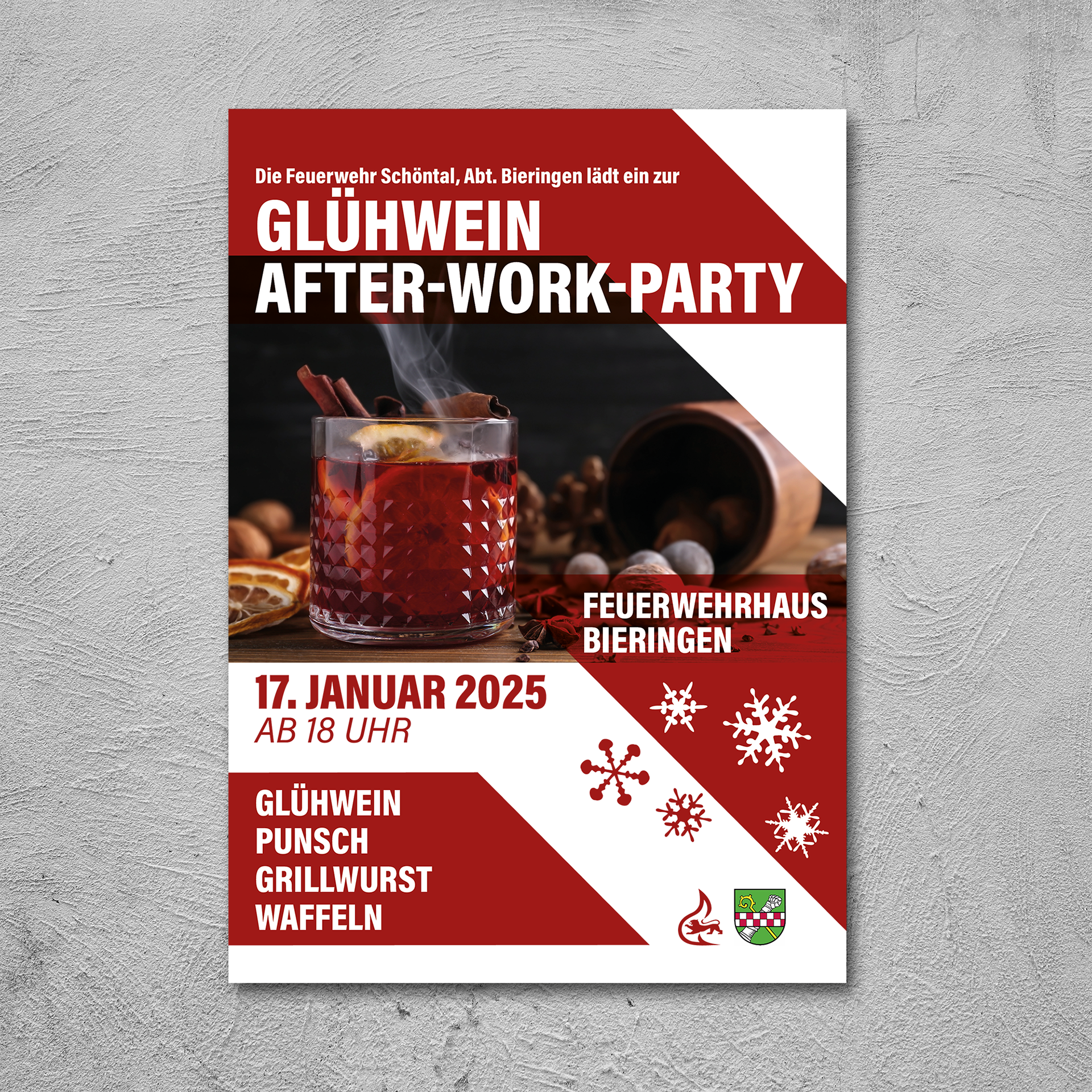 Plakat Glühwein AfterWork FW Bieringen