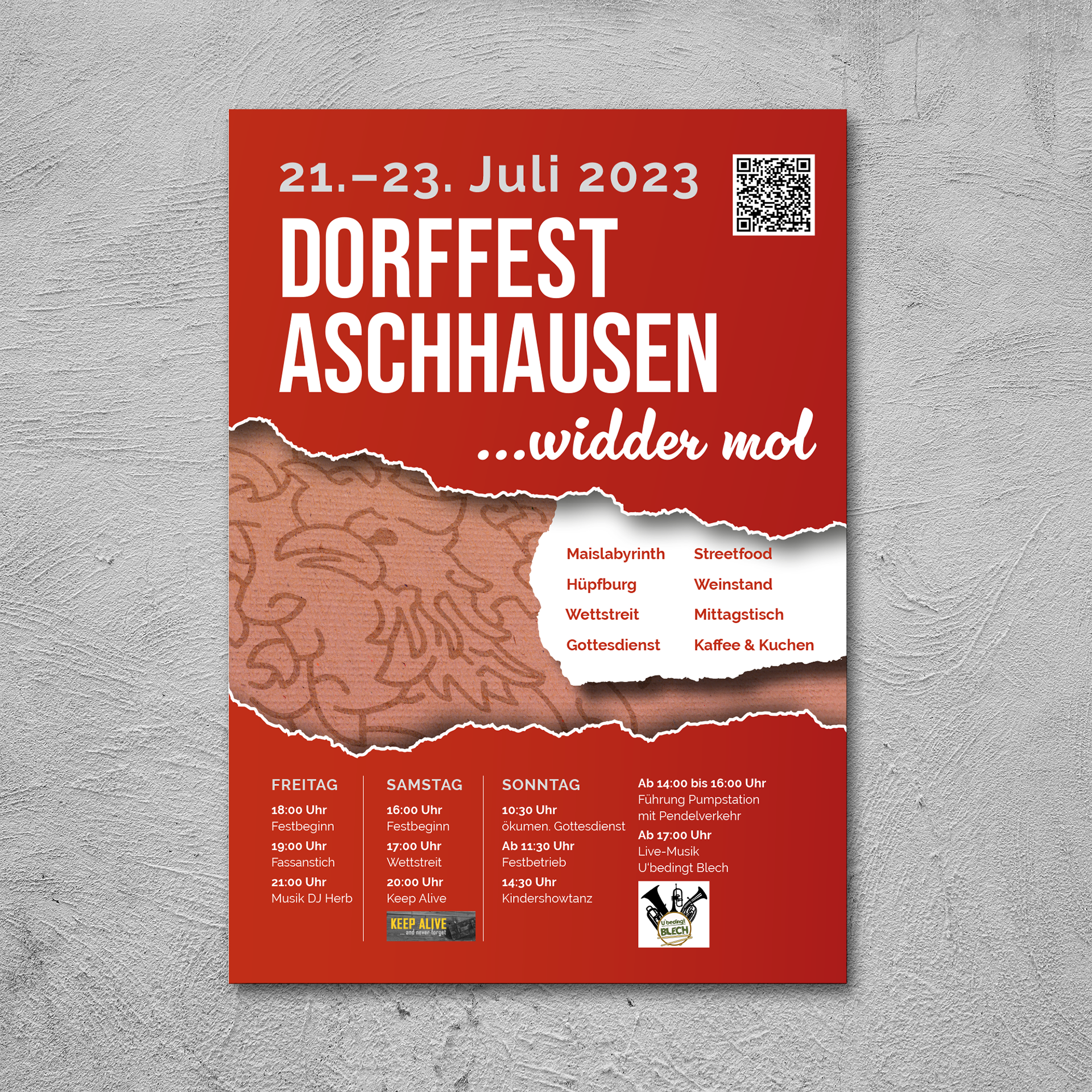 Plakat Dorffest Aschhausen 2023