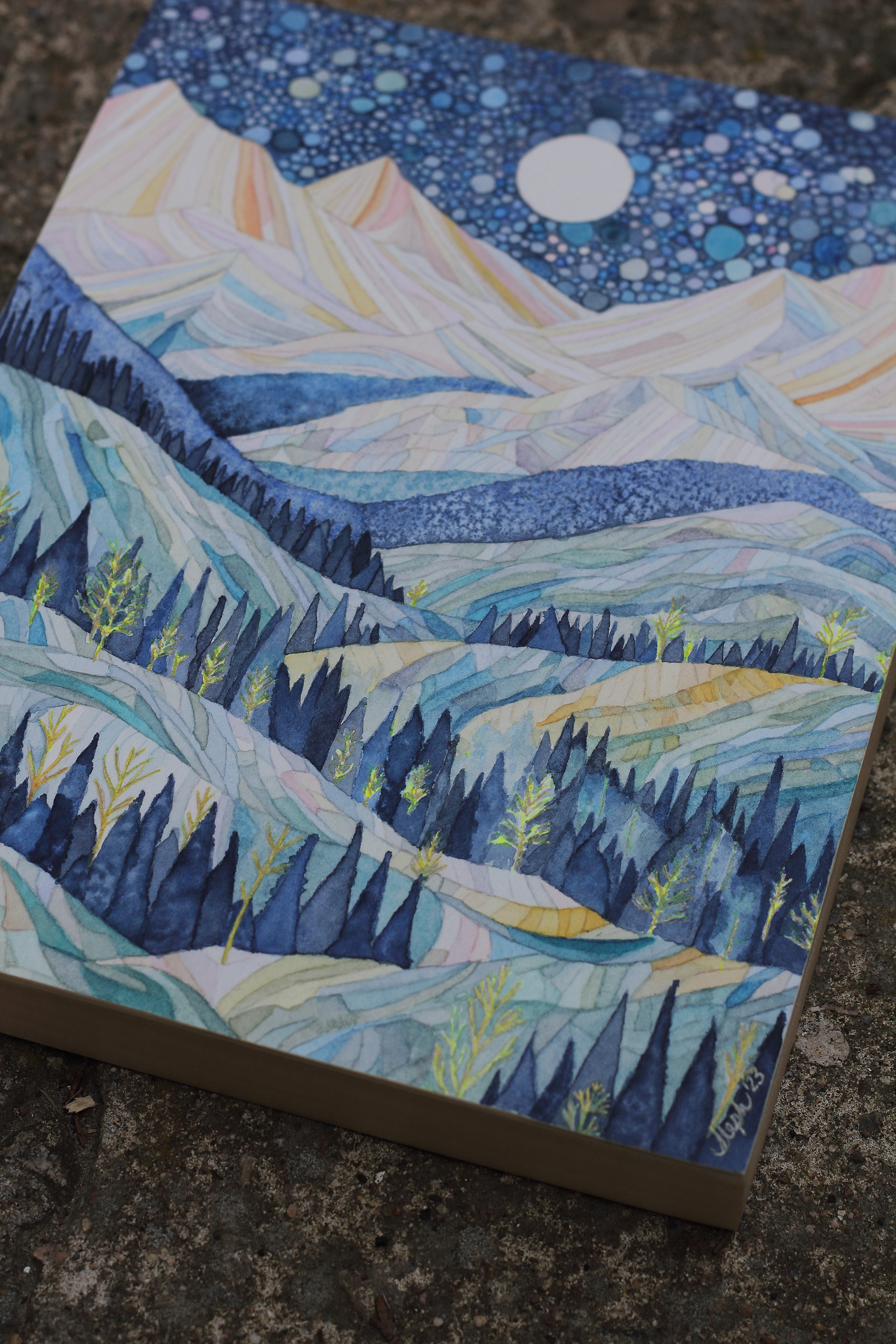 In the land where the mountains are - ©2024 Stephanie Janke, sjjdesign.com