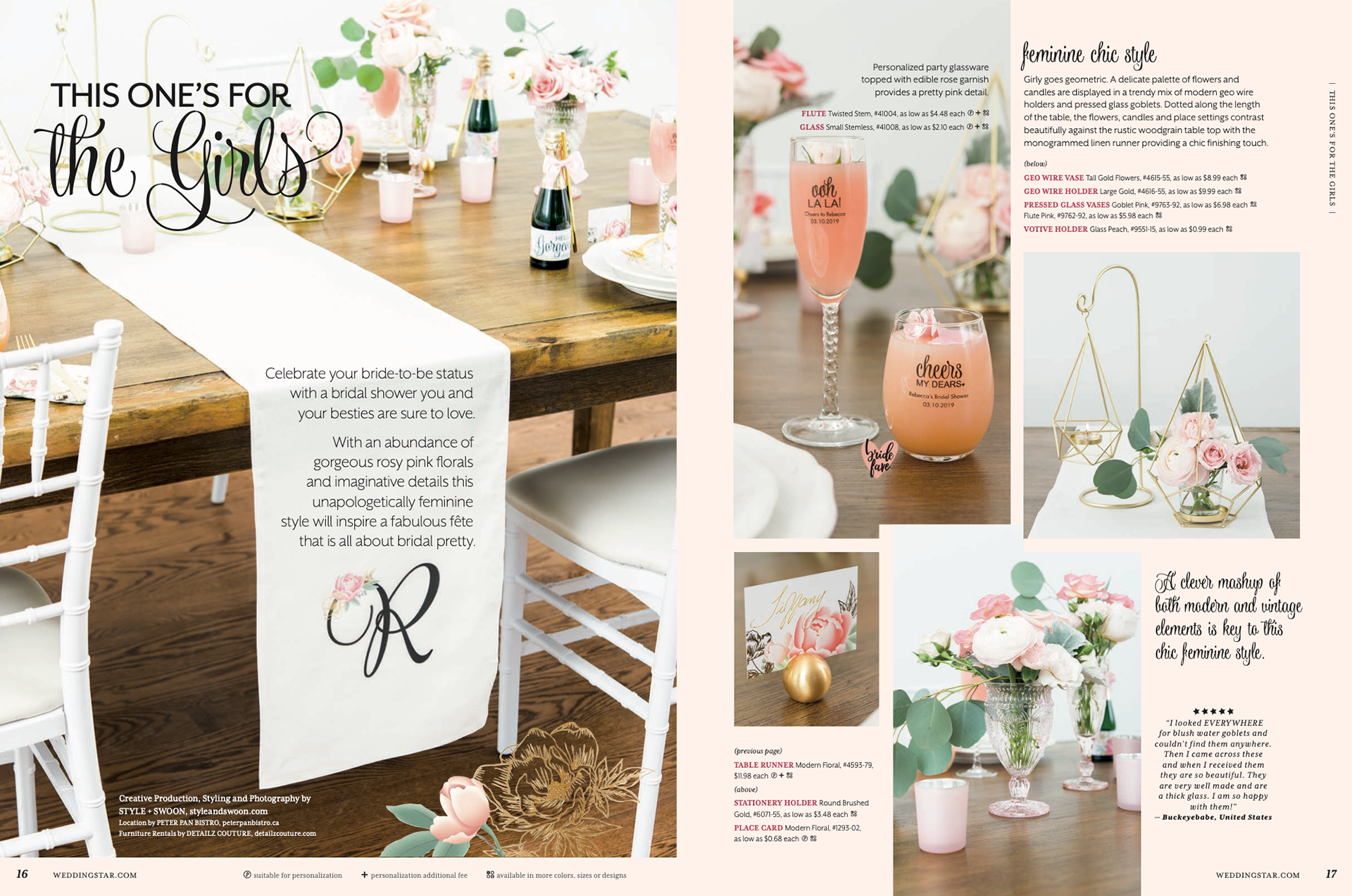 Modern Floral Editorial - ©Weddingstar Inc. - www.weddingstar.com