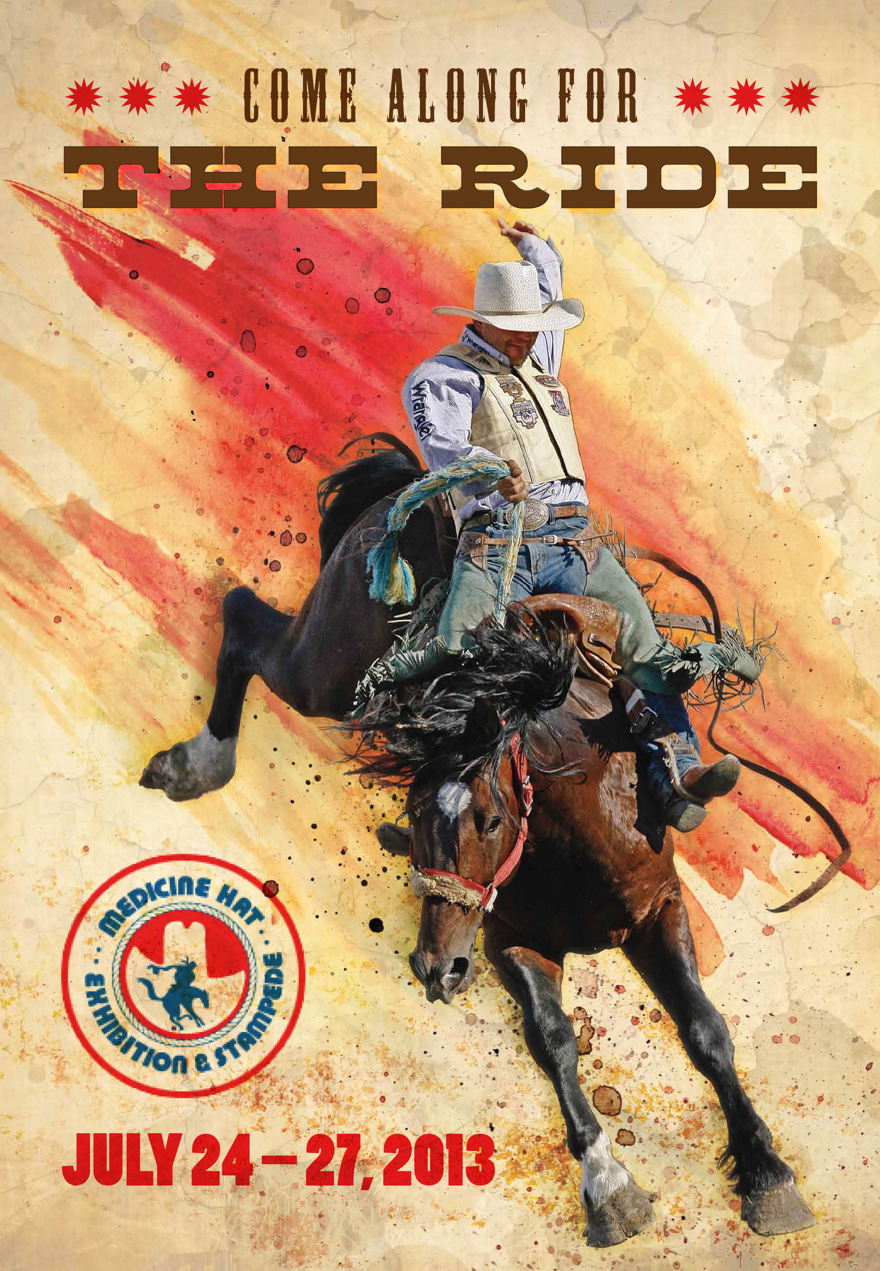 Concept, Design, and Layout - Medicine Hat Exhibition and Stampede Poster 2013 © Medicine Hat Exhibition & Stampede Co. // www.mhstampede.com