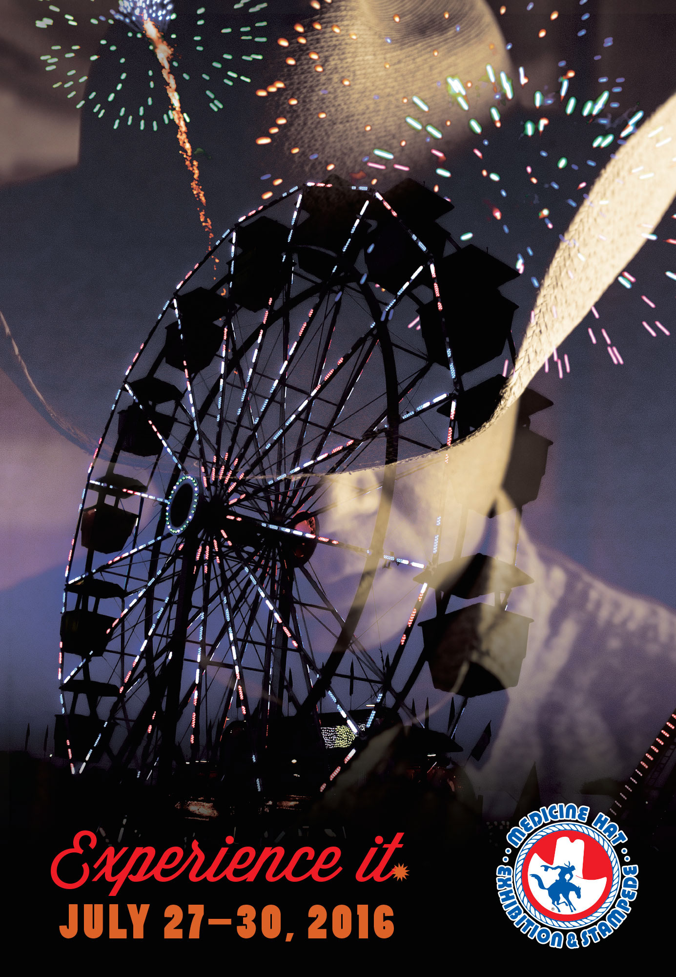 Concept, Design, and Layout - Medicine Hat Exhibition and Stampede Poster 2016 © Medicine Hat Exhibition & Stampede Co. // www.mhstampede.com