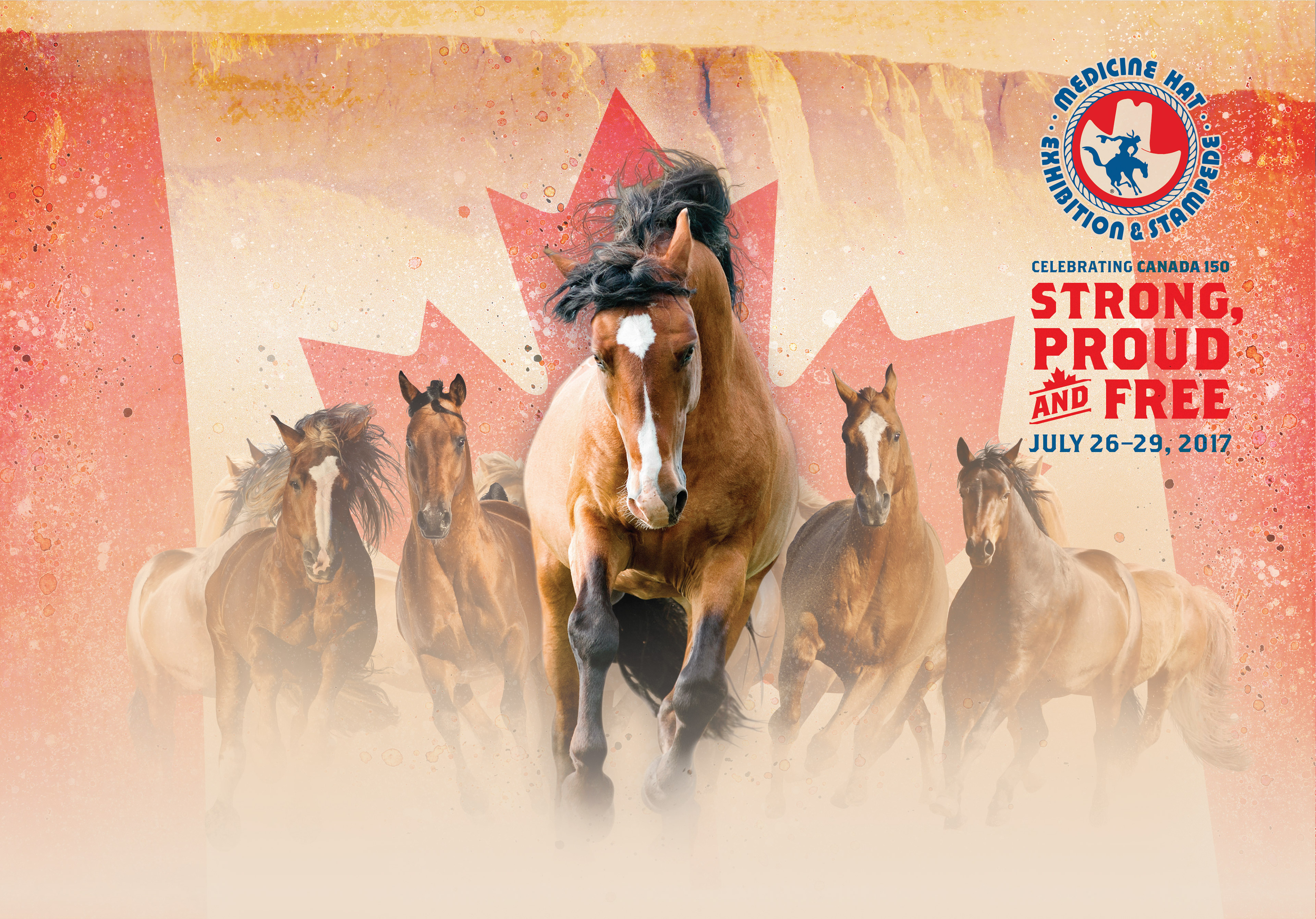 Concept, Design, and Layout - Medicine Hat Exhibition and Stampede Poster 2017 © Medicine Hat Exhibition & Stampede Co. // www.mhstampede.com