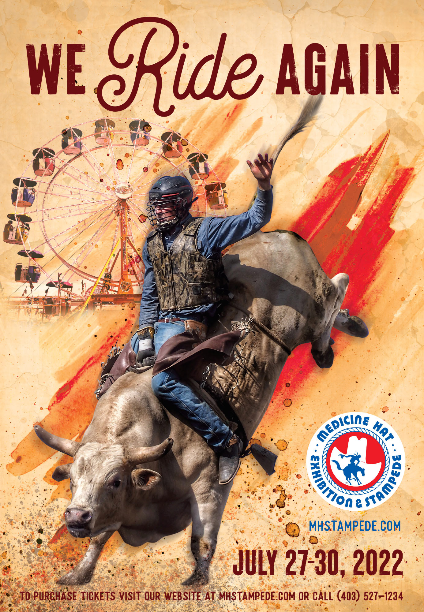 Concept, Design, and Layout - Medicine Hat Exhibition and Stampede Poster 2022 © Medicine Hat Exhibition & Stampede Co. // www.mhstampede.com