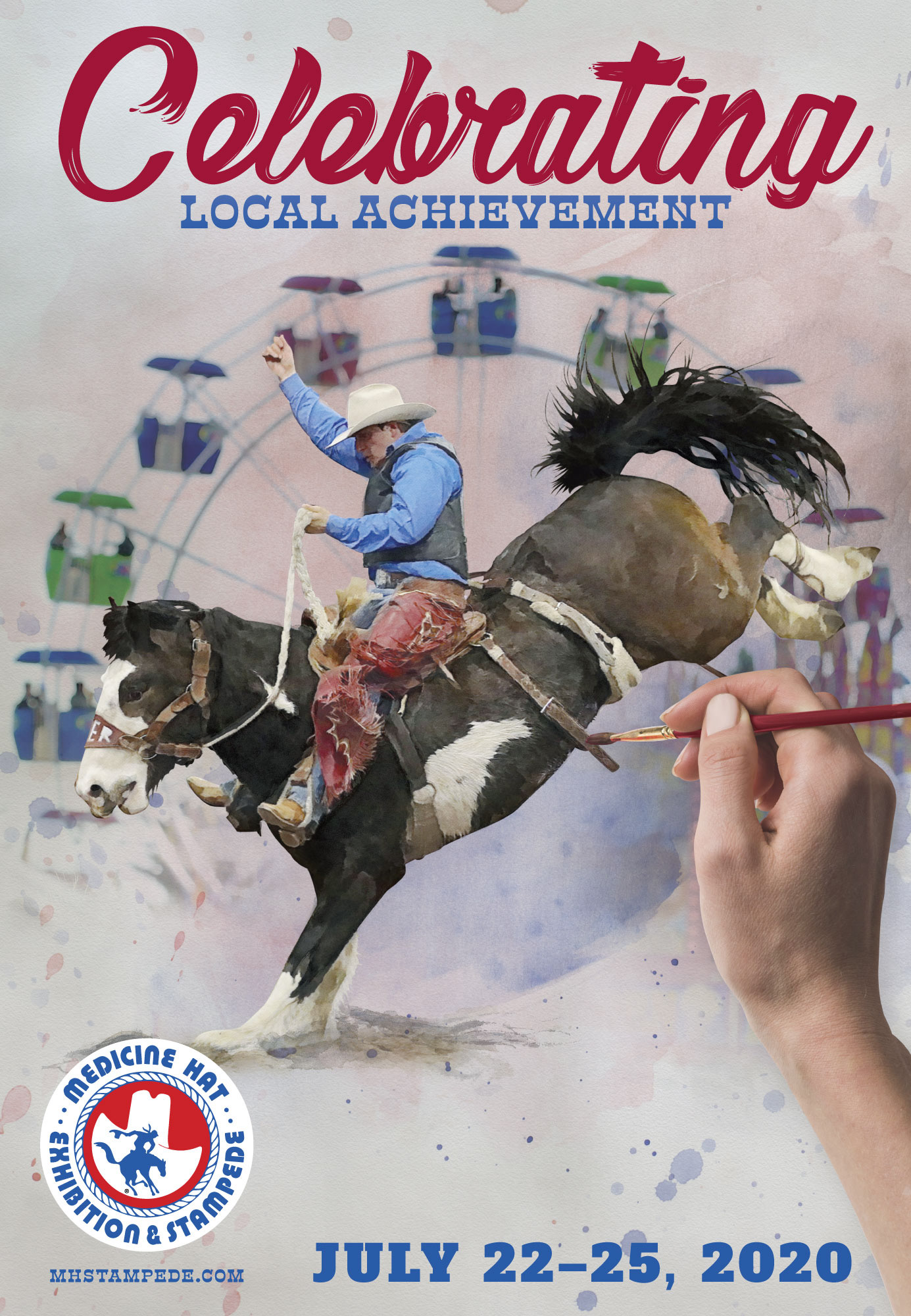 Concept, Design, and Layout - Medicine Hat Exhibition and Stampede Poster 2020 © Medicine Hat Exhibition & Stampede Co. // www.mhstampede.com