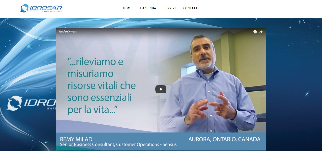 Idrosar - Water Solution - Sito web vetrina - Home Page