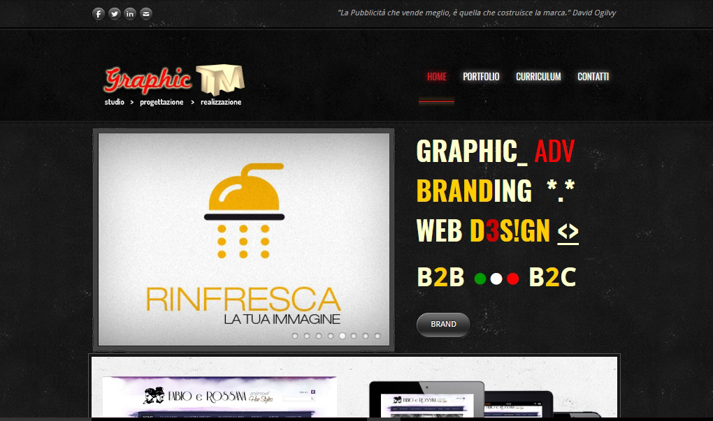 Sito web personale - 2012