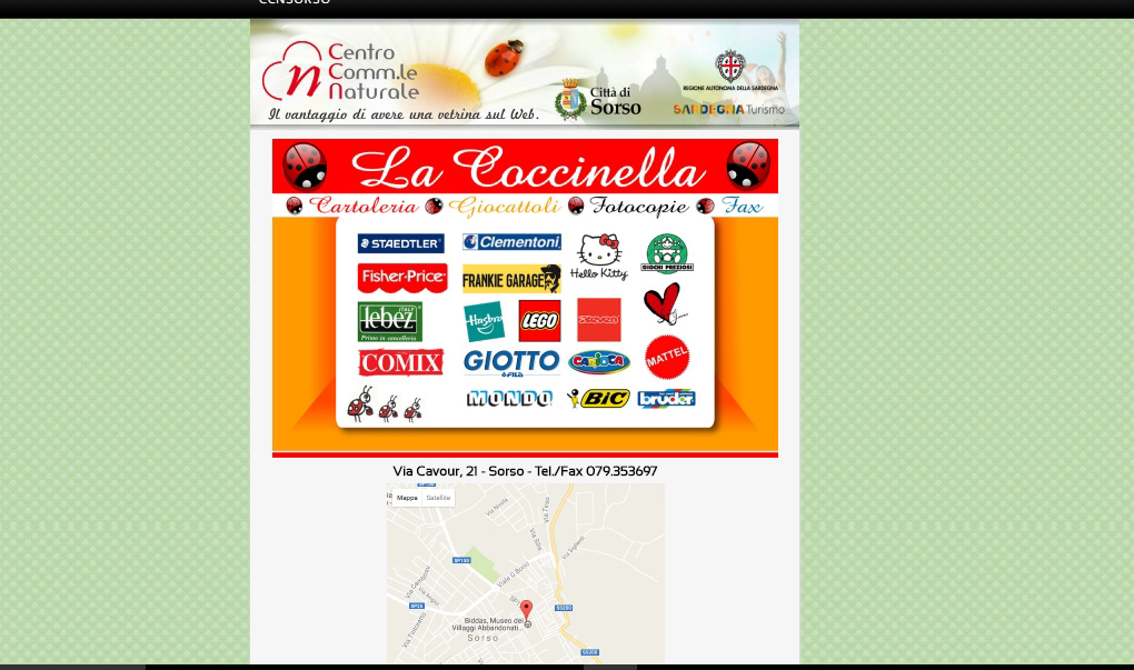 Centro Commerciale Naturale - sito web