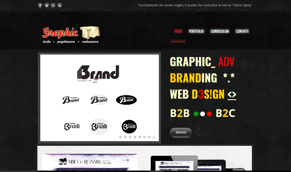 Sito web personale - 2012