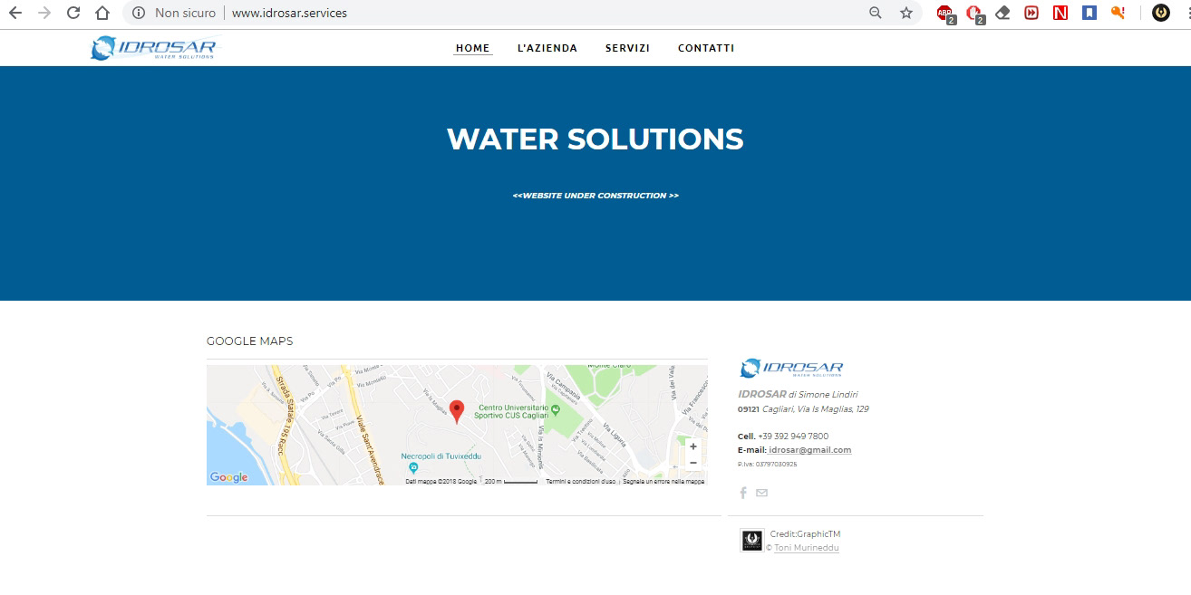 Idrosar - Water Solution - Sito web vetrina