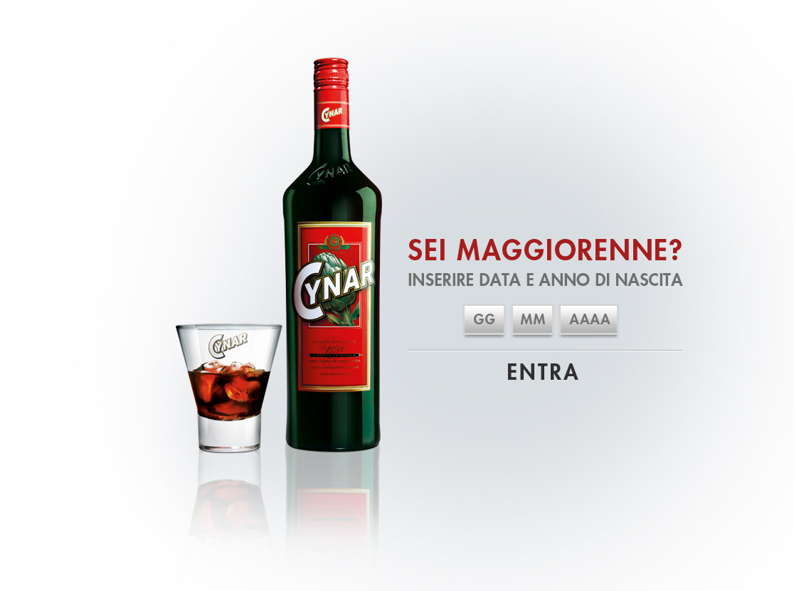 Collaborazione grafica per il progetto sito web - Cynar