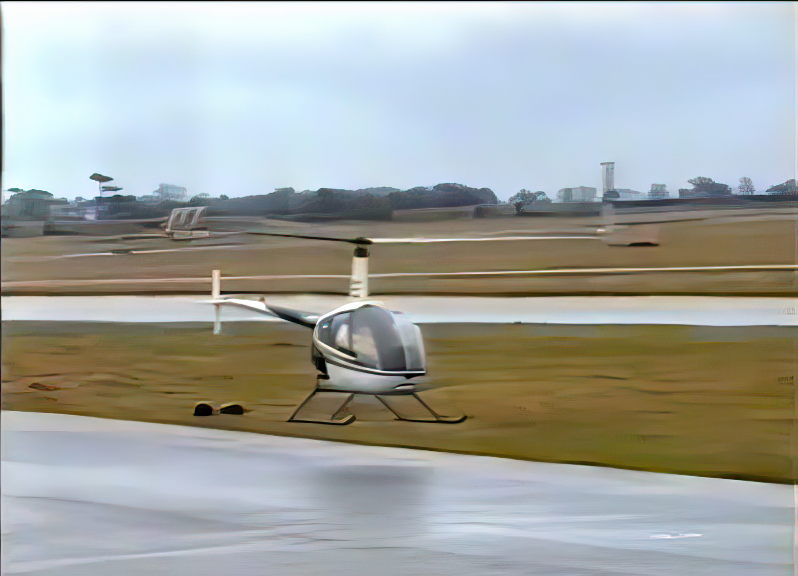 Landing at Bristol Airport (screen print from video)