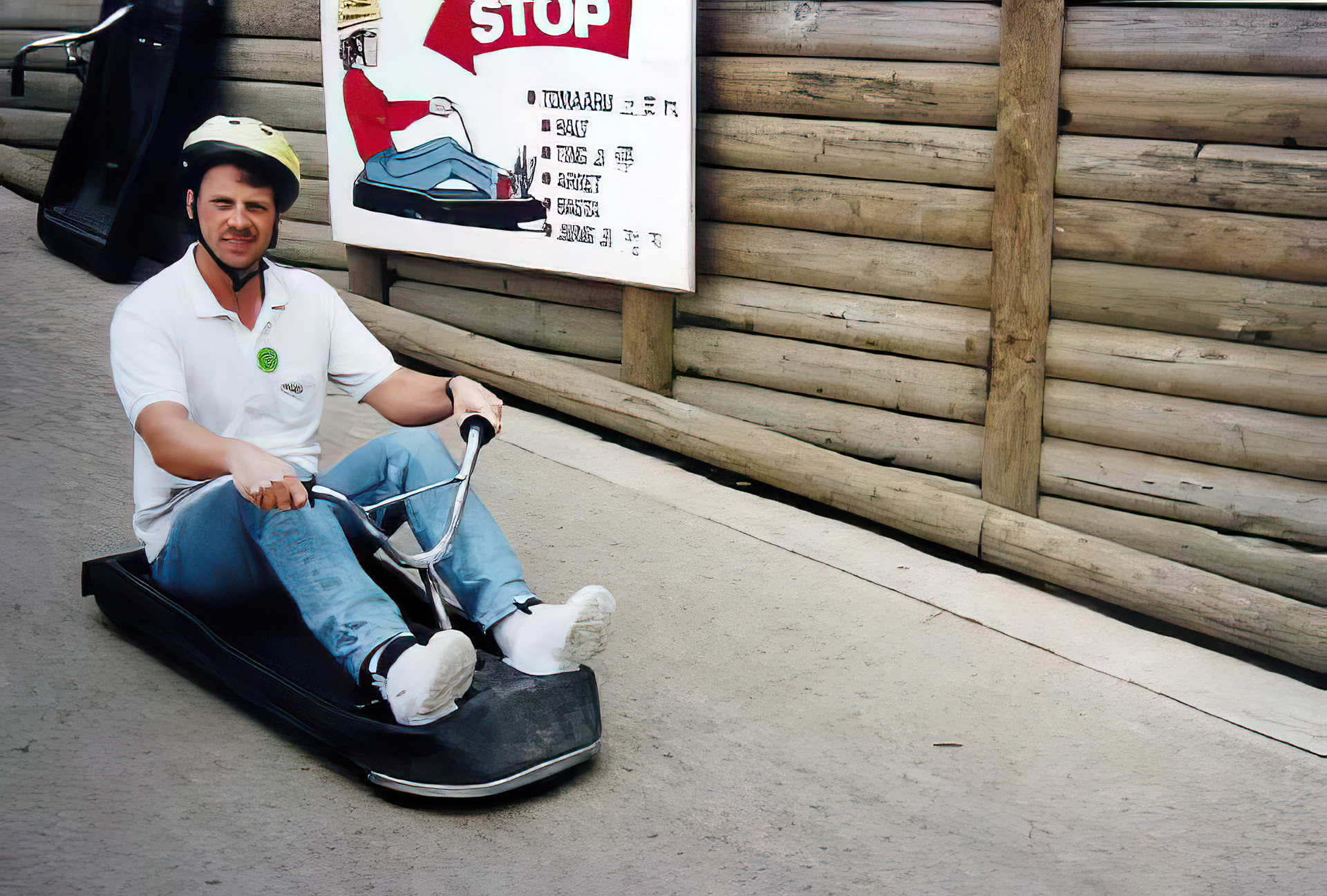 David on the luge