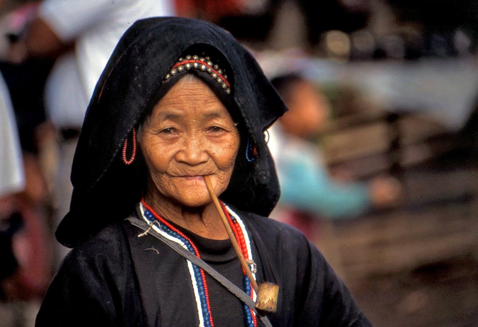 An old Akha woman