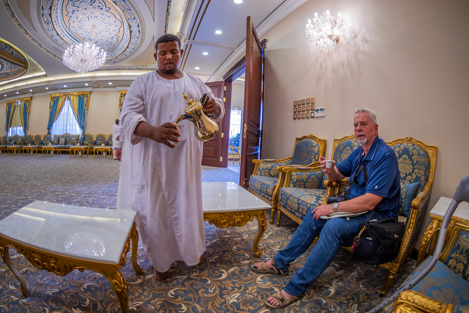 Coffee at a Sheikh Madi Altalaq Palace