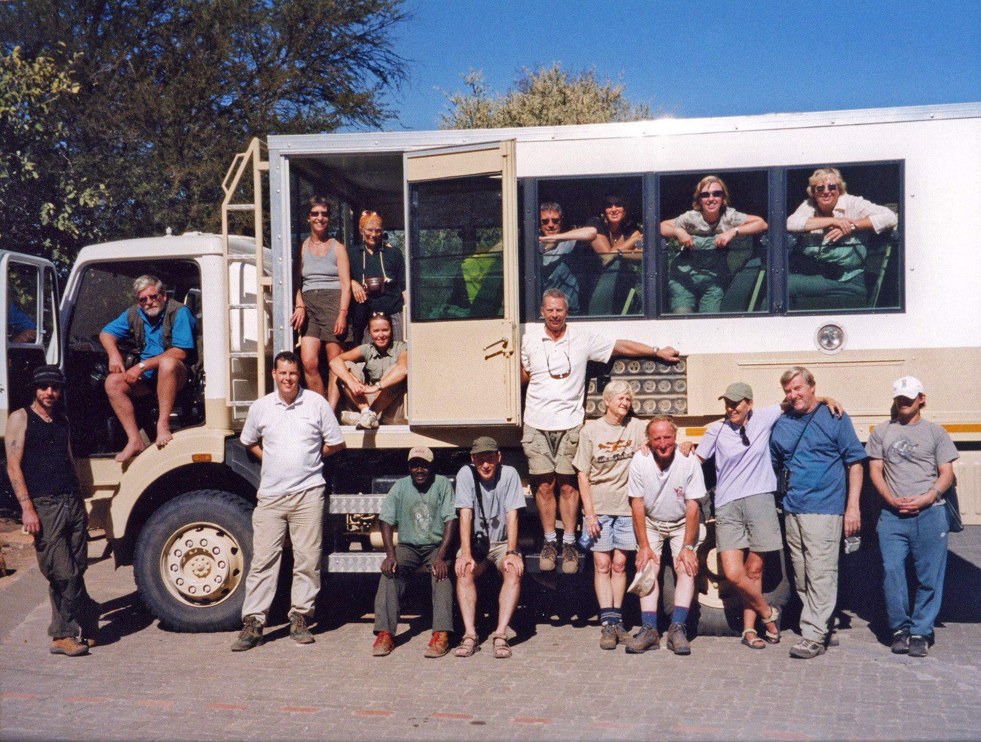Our overland truck in Namibia 