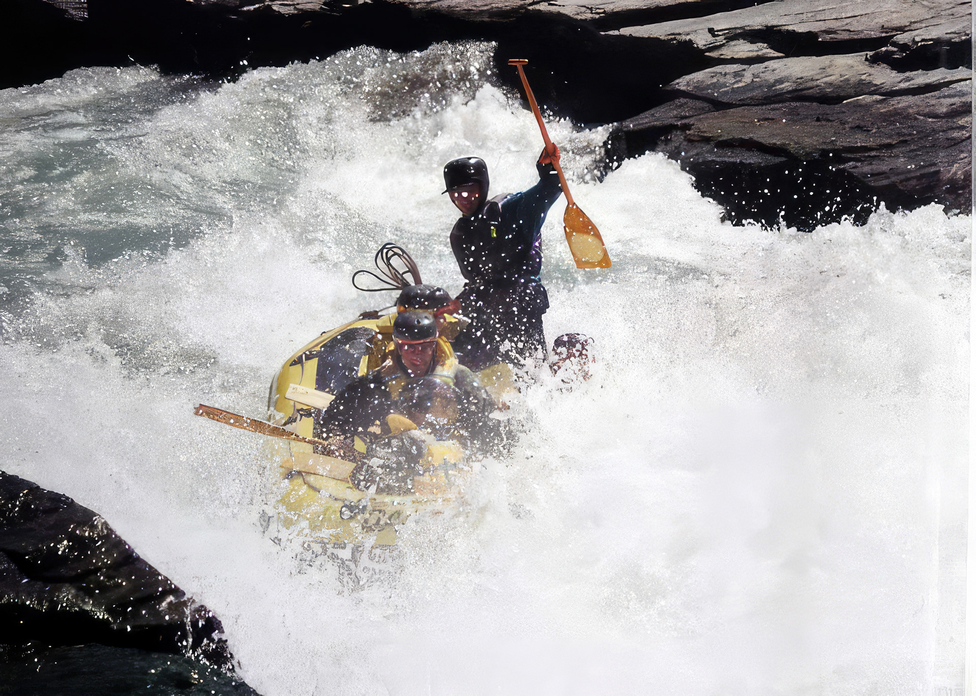 White water rafting in New Zealand