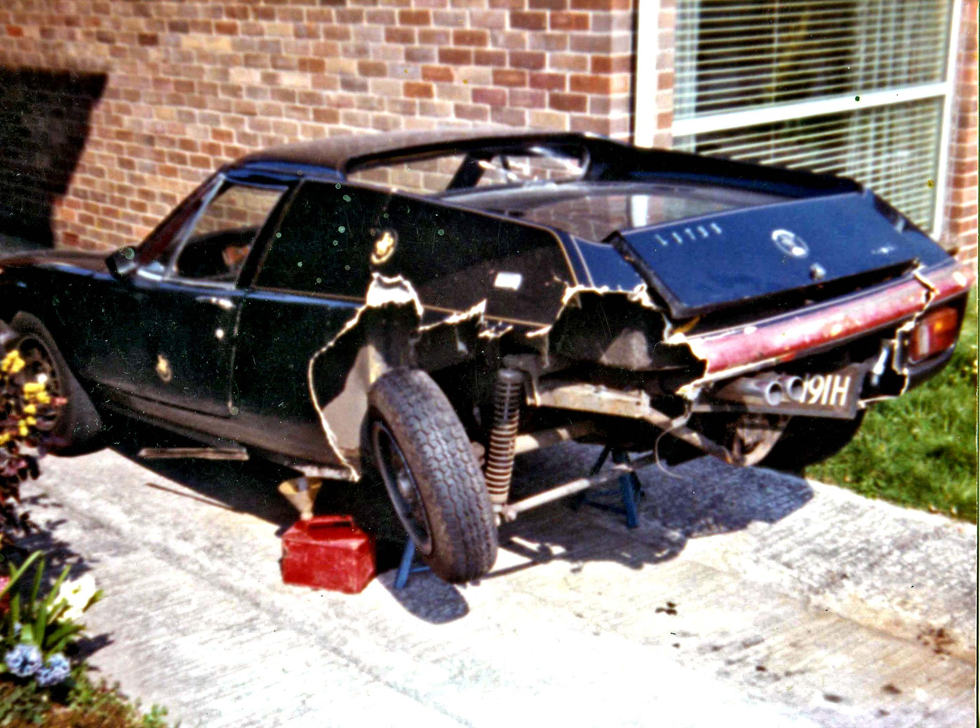 What was left of the Lotus Europa after someone went into the back of me