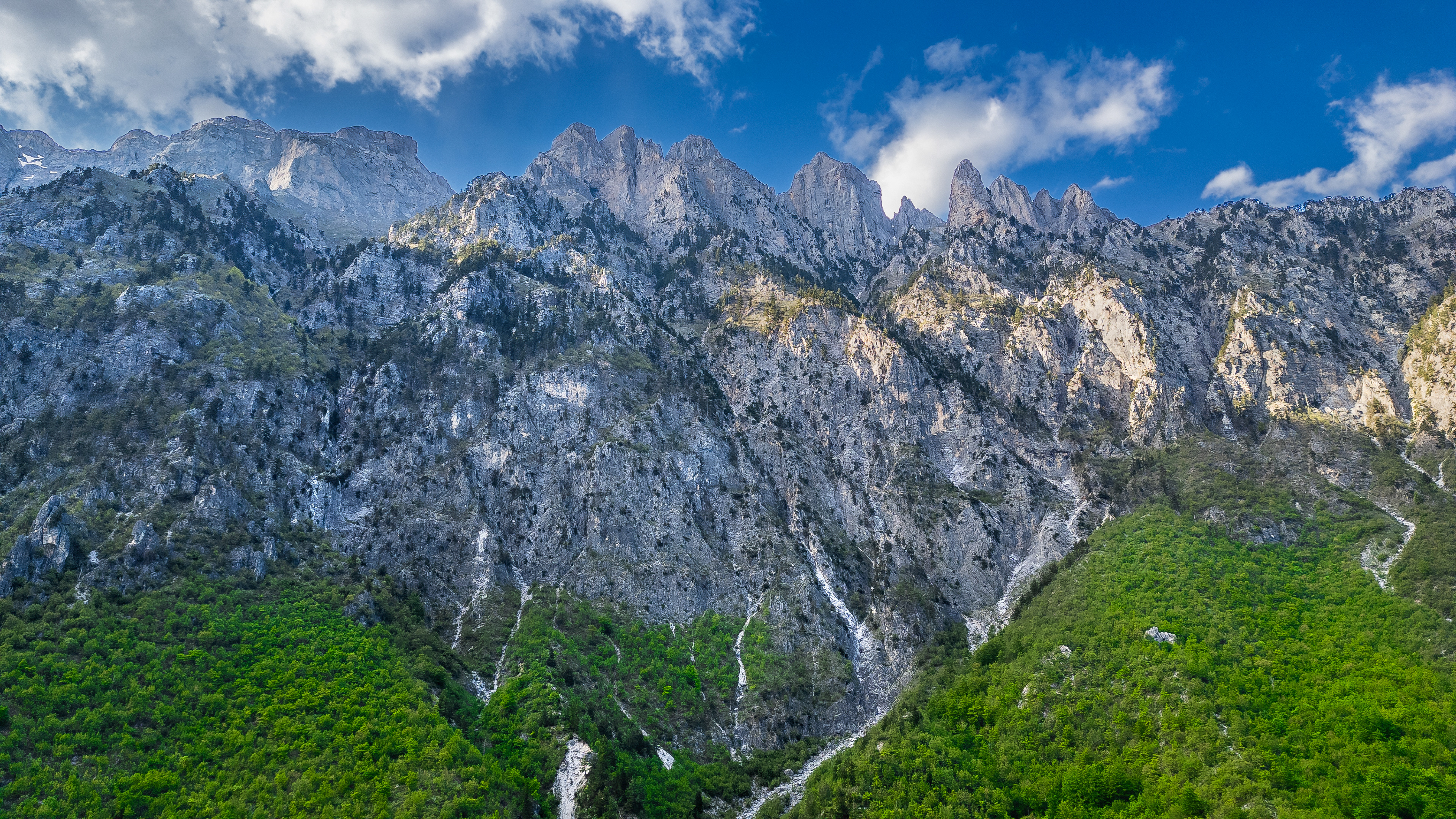 The Valbona Mountains in Albania