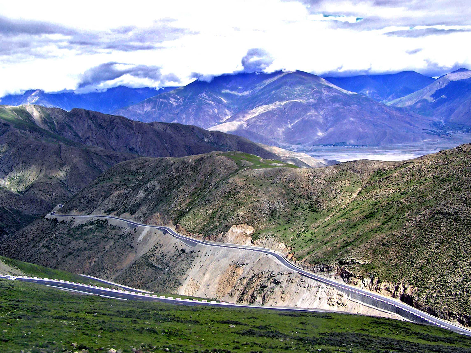 Friendship Highway near Lhasa, Tibet