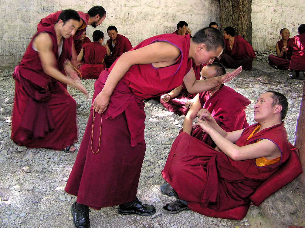 Tibetan Buddhist monastic debate is a rigorous, highly physical form of philosophical inquiry used to test knowledge, defeat misconceptions, and understand the nature of reality
