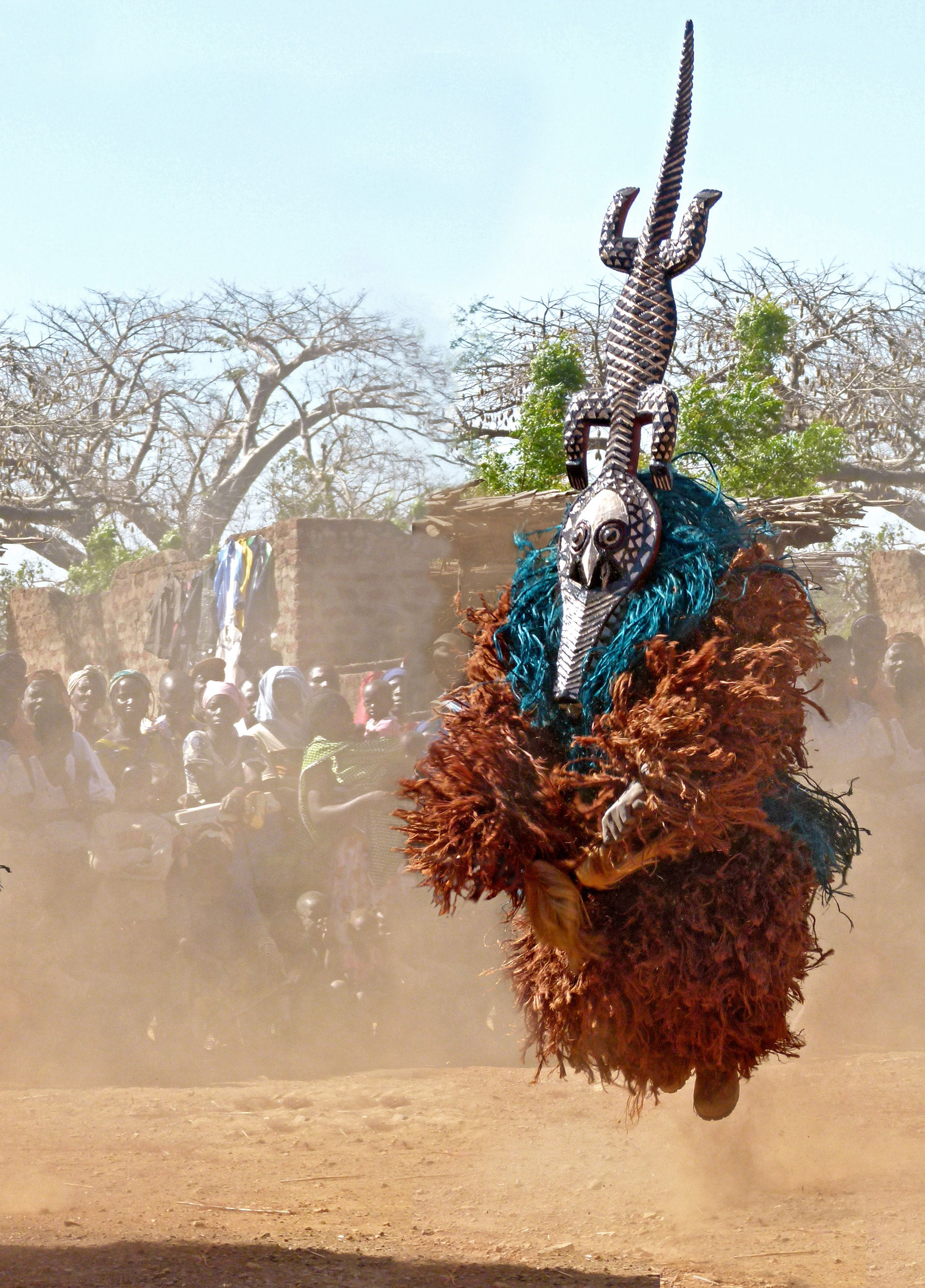 Masked dances of the Bwaba Tribe in Boni Village