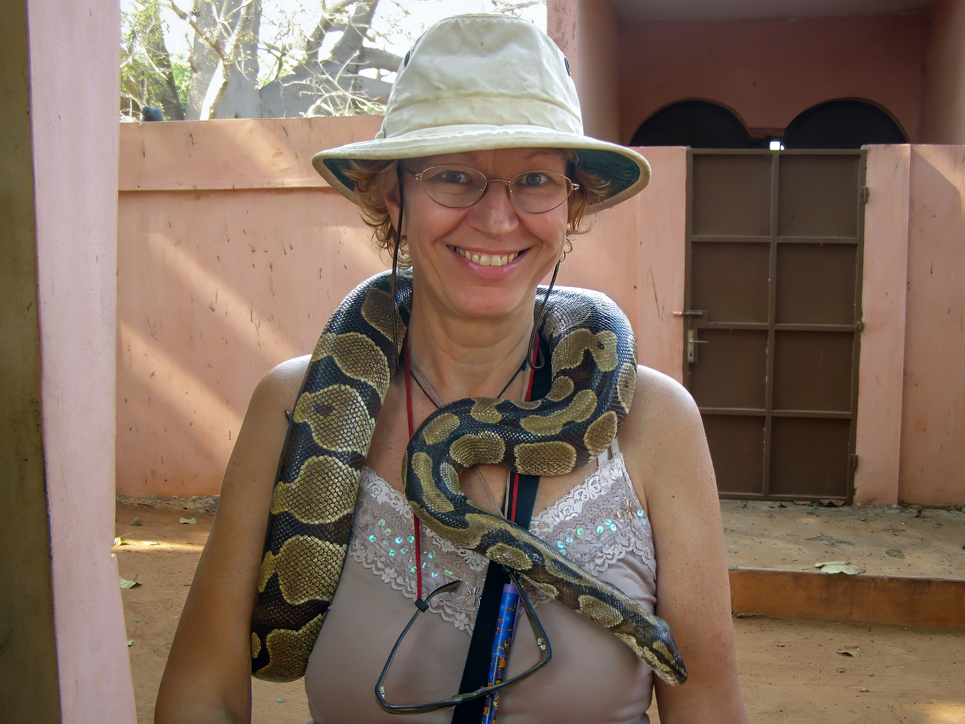 At the Python Temple in Benin