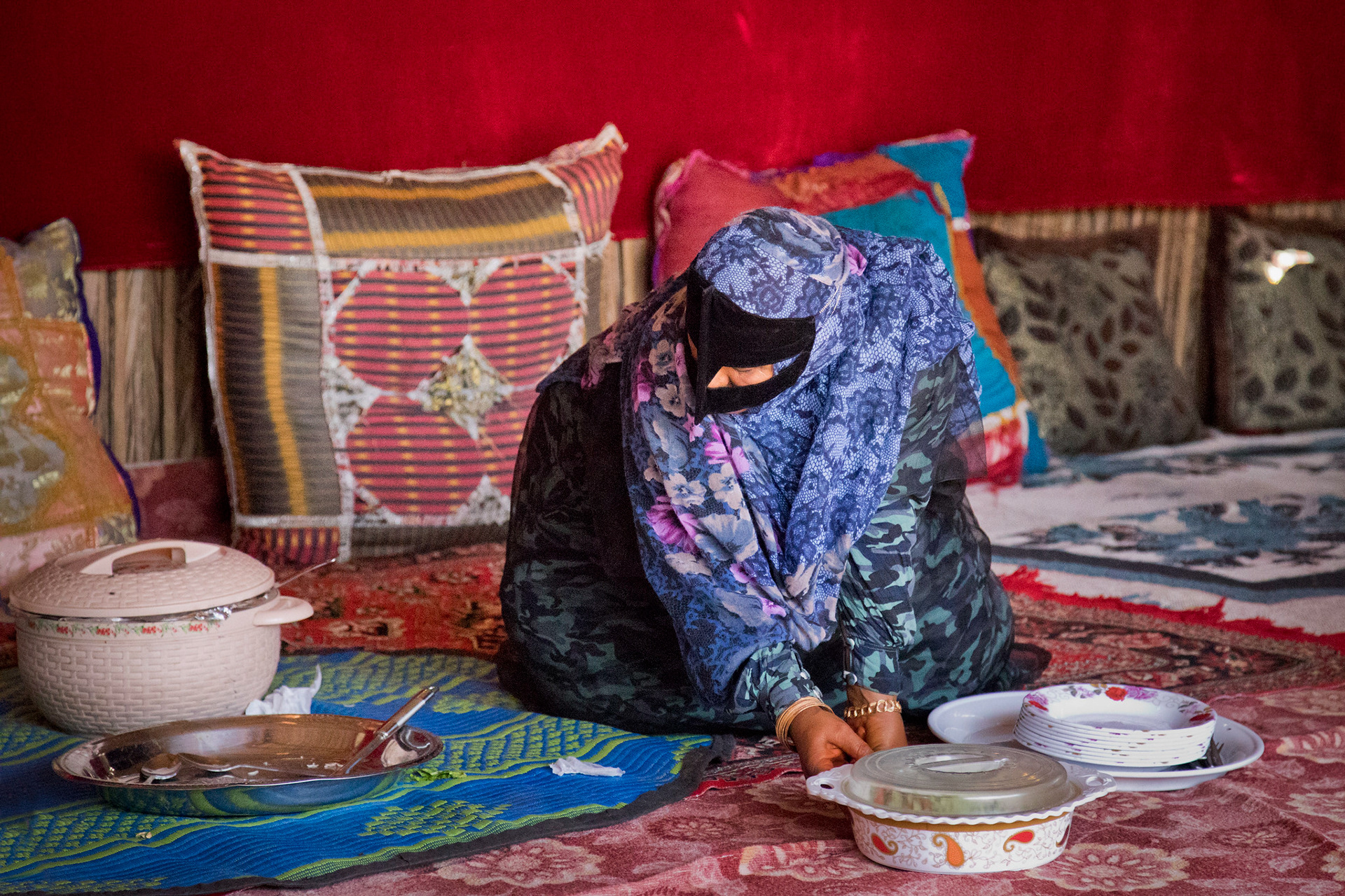 Lunch at a Bedouin camp in Oman