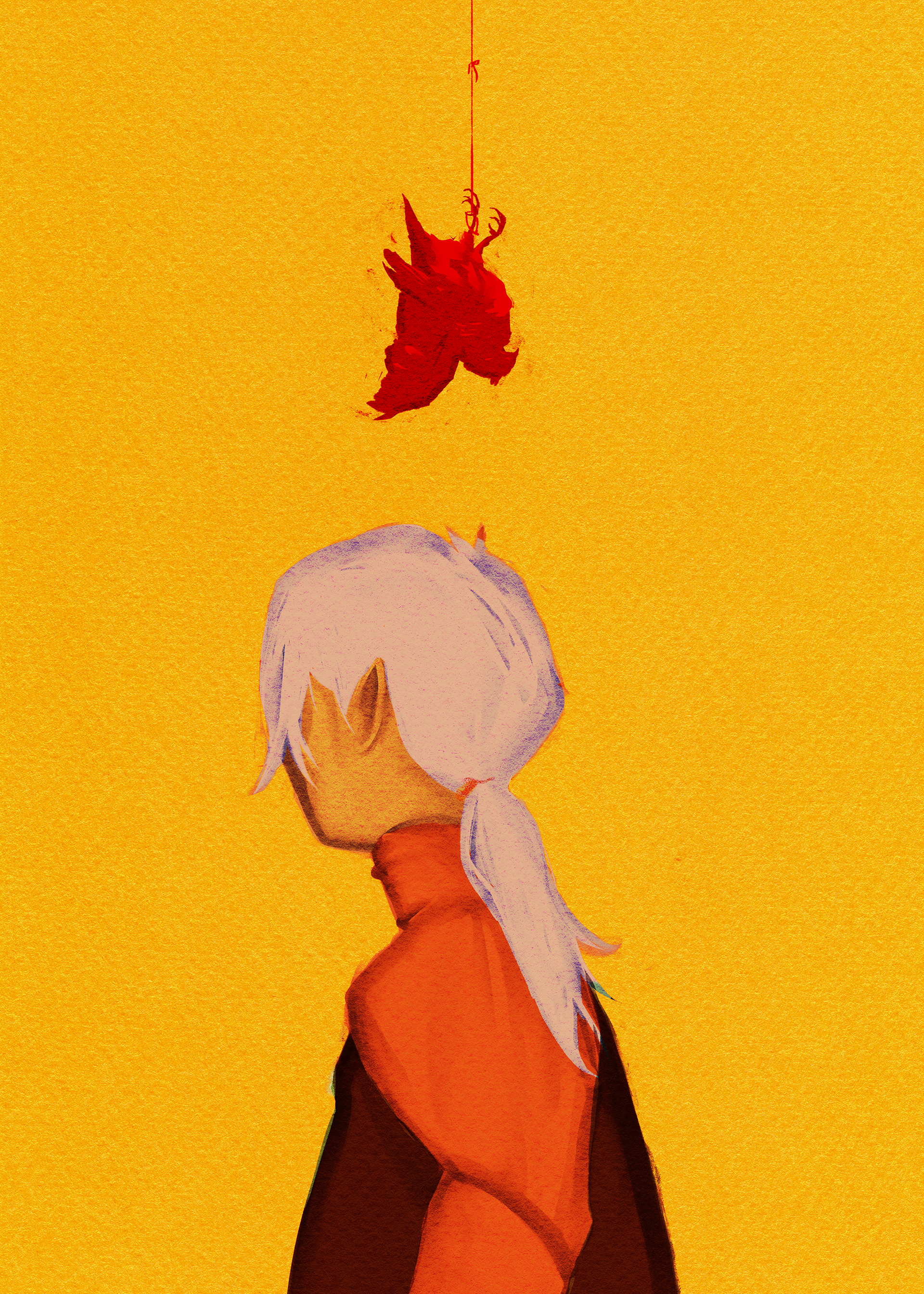 Bird Heart, Digital Illustration