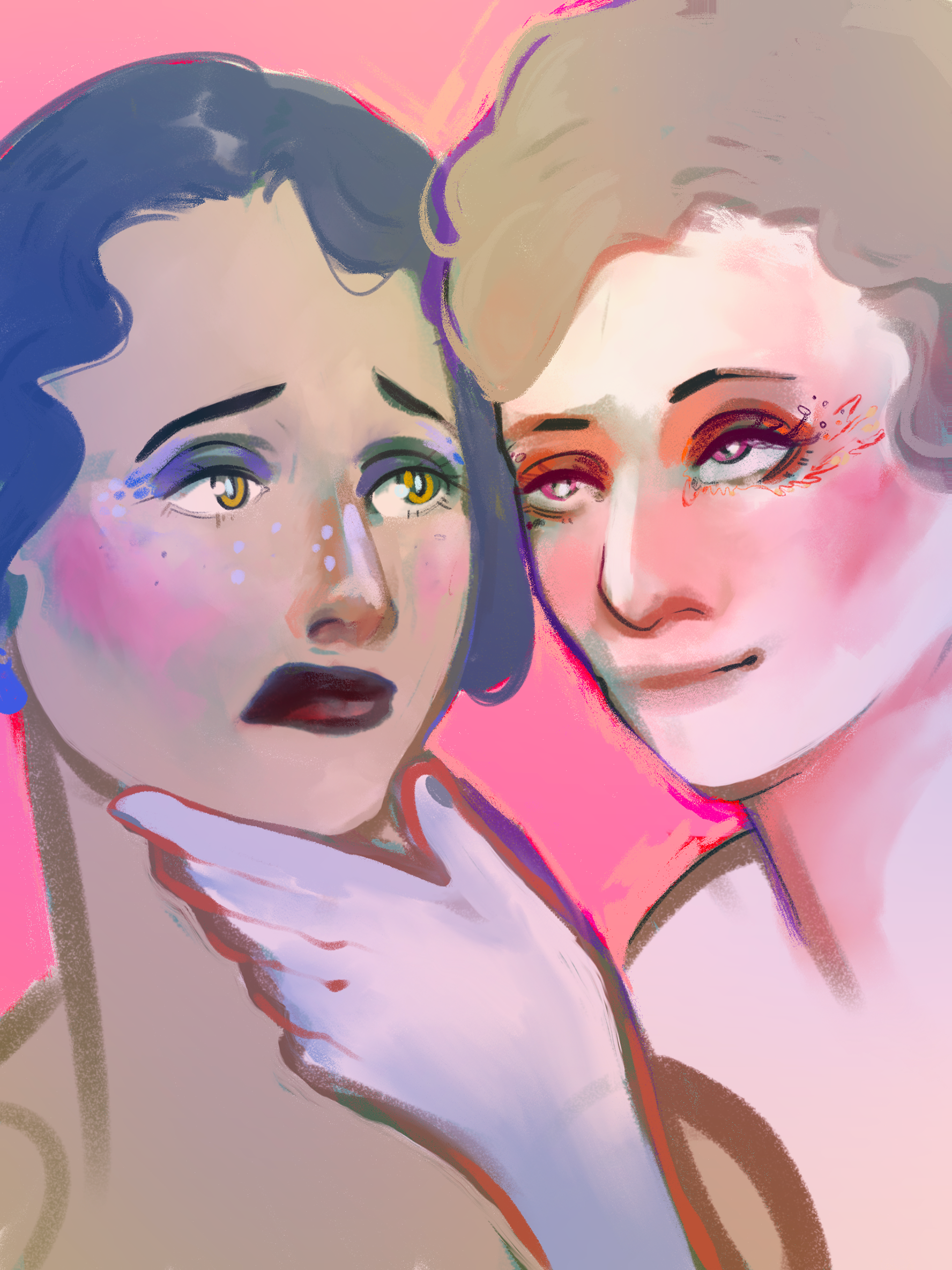Lesbians of the 40s, Digital Illustration