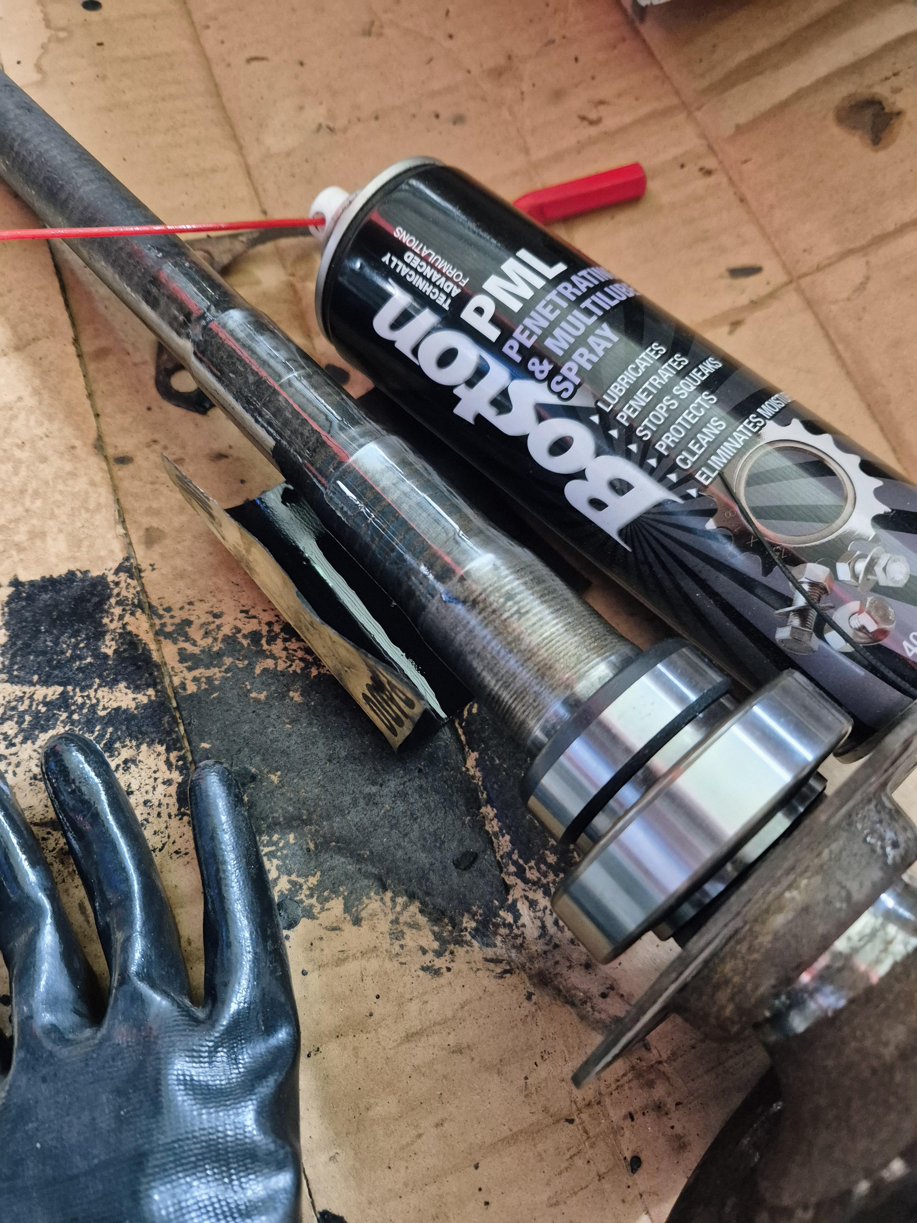 Sanded the shaft doen using 400Grit & Lubricant