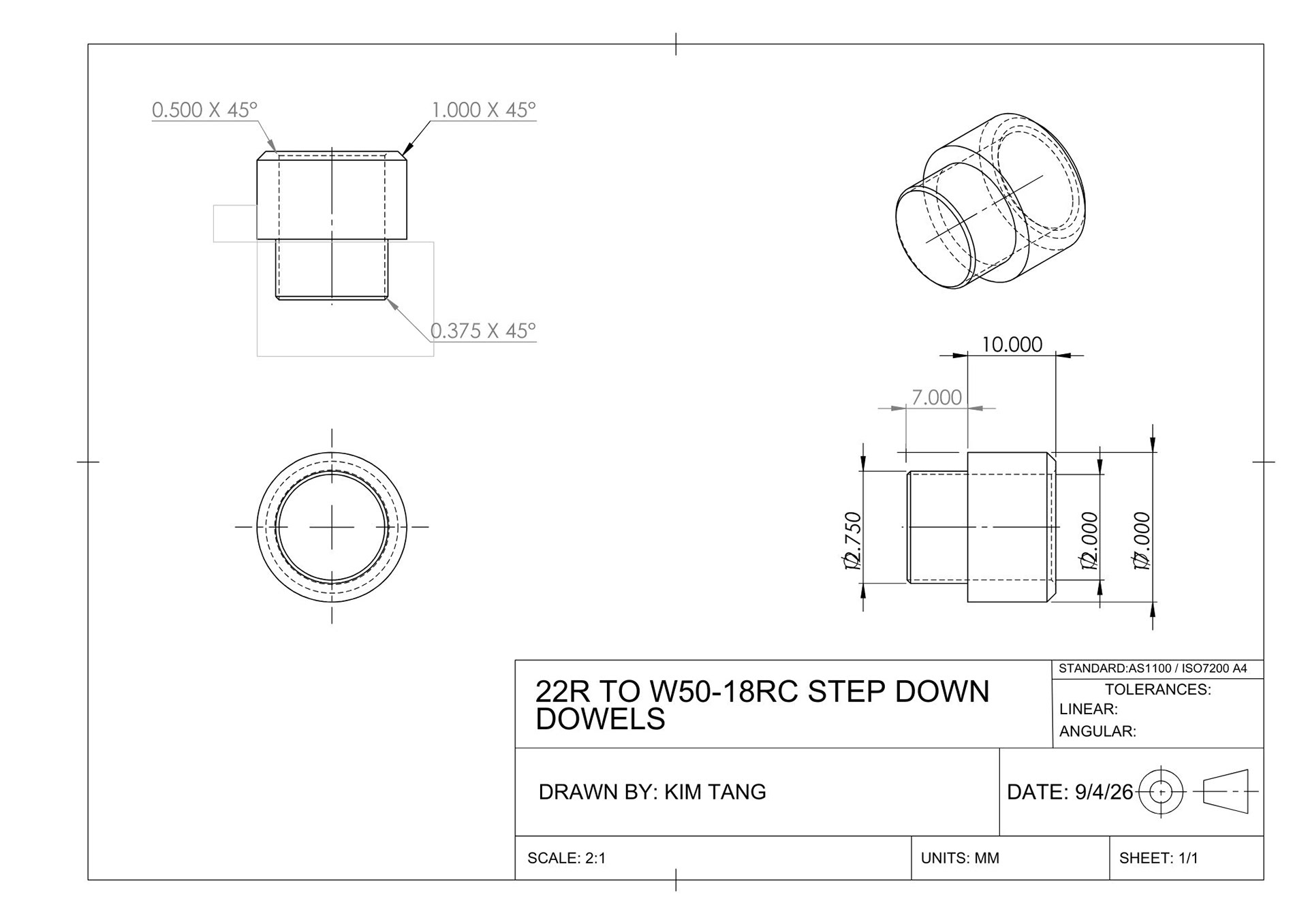 Engineering Drawing for Machine Shop
