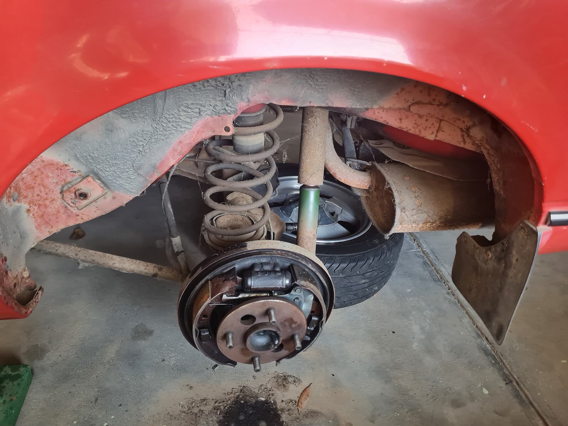 Start of full brake and suspension restoration