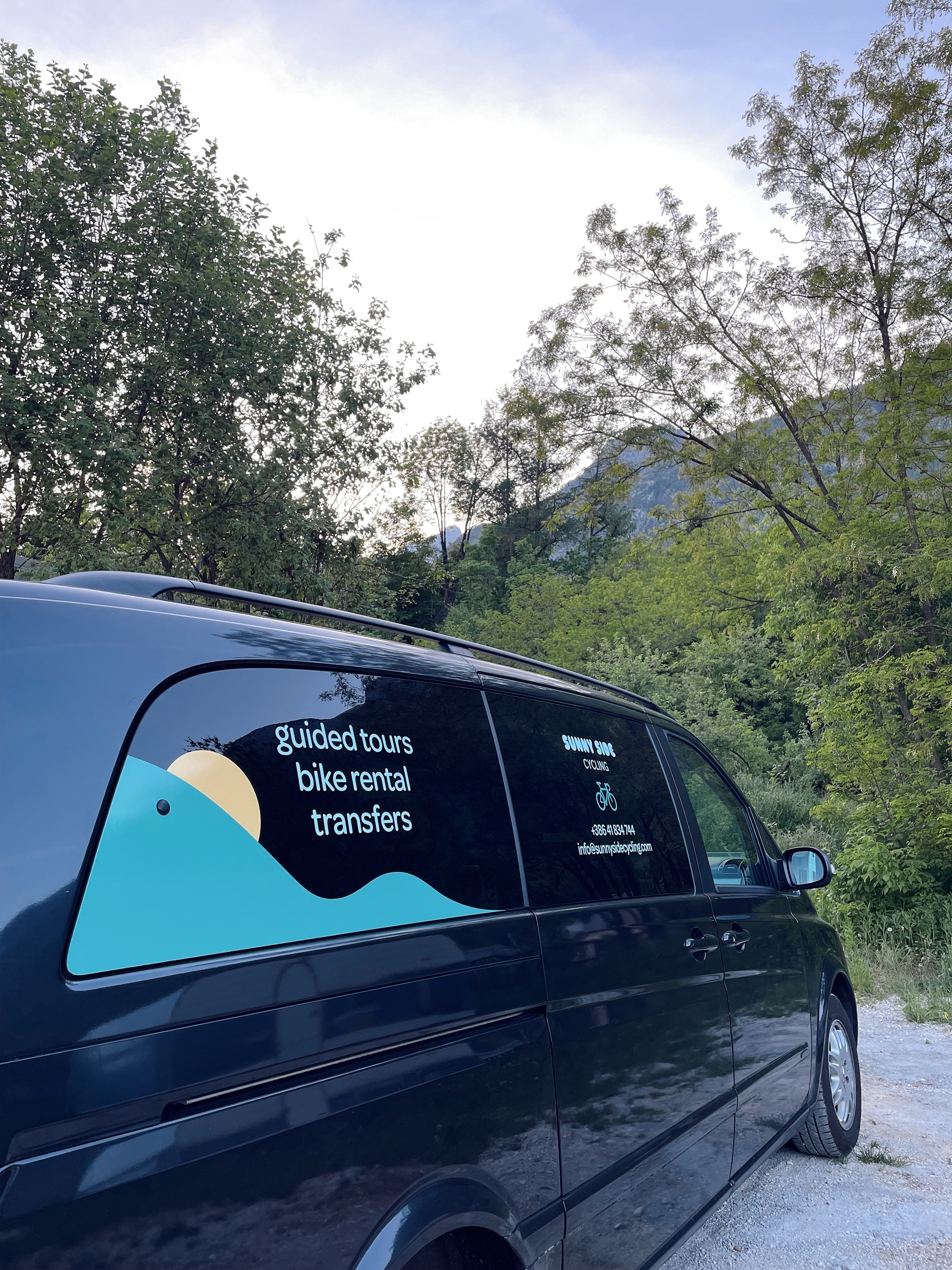 Branded Vehicle Graphics - Sunny Side Cycling
