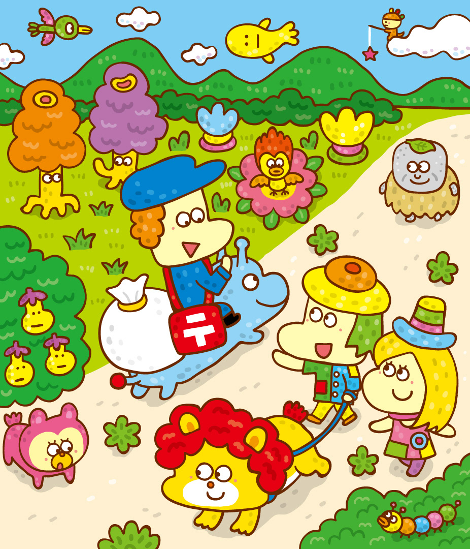 イラストレーター森のくじらの絵本 児童書 こどもイラストなどなどね まちがいさがしイラスト 大洋図書 まちがいさがしパーク 19年2月号