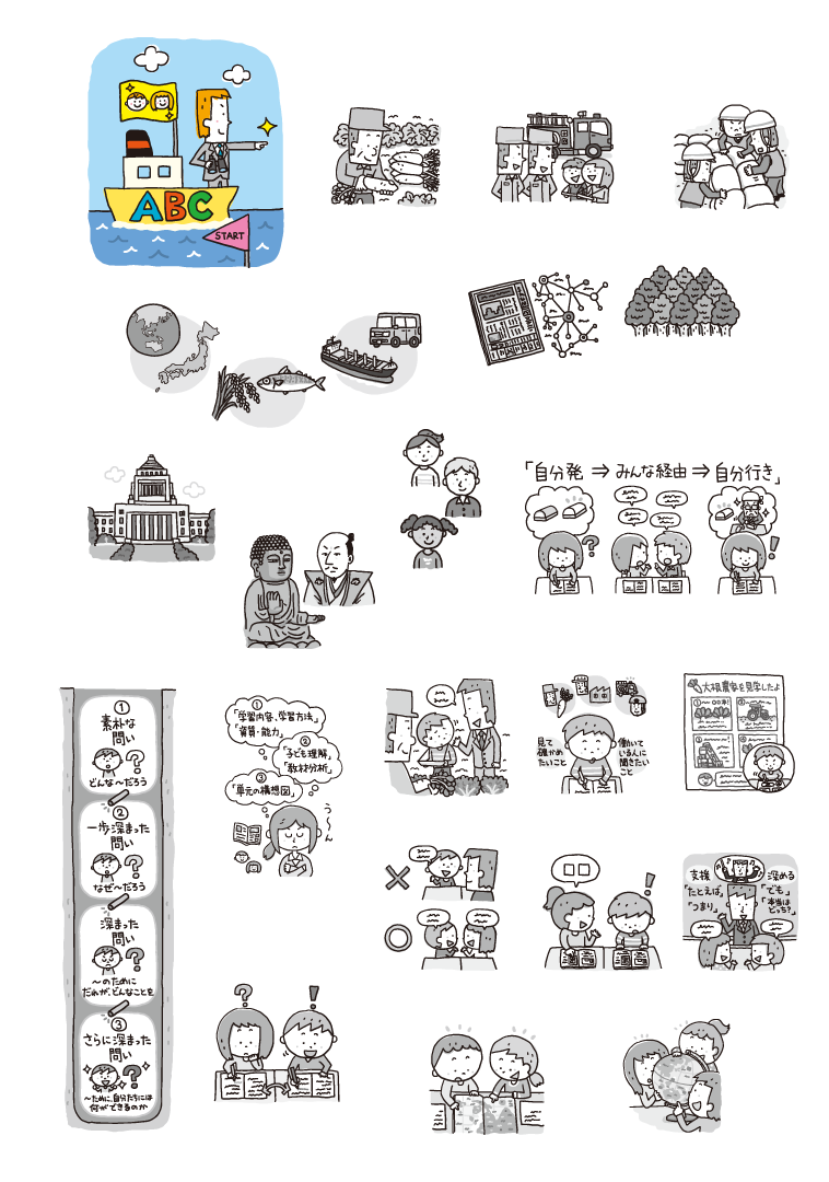 イラストレーター森のくじらの絵本 児童書 こどもイラストなどなどね イラスト 日本文教出版 授業力アップを目指す先生のための 社会科のabc イラストレーター森のくじらの絵本 児童書 こどもイラストなどなどね イラスト 日本文教出版 授業力アップを目指す先生のための 社会科のabc