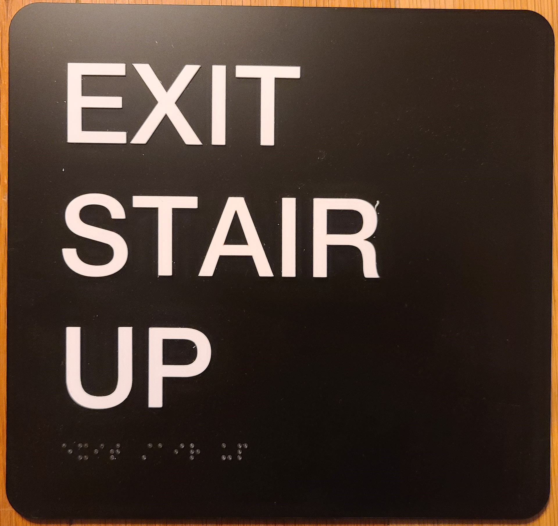 Photopolymer ADA Sign