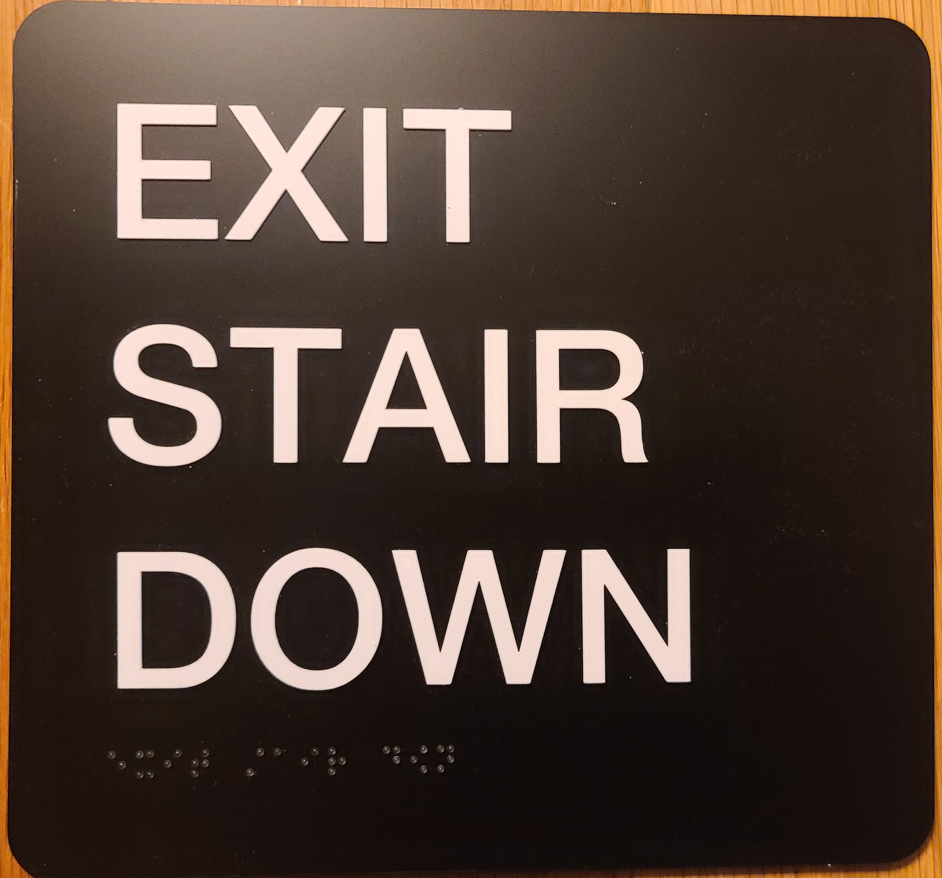 Photopolymer ADA Sign