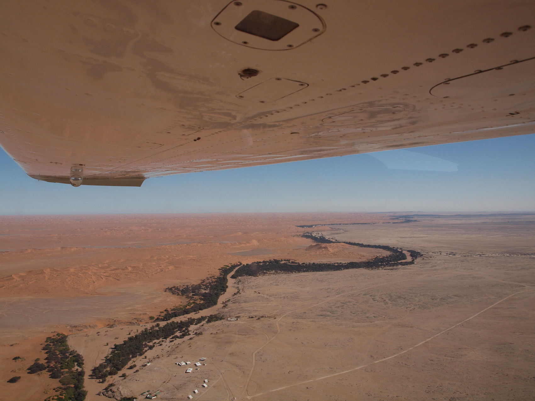 Flug über die Namib