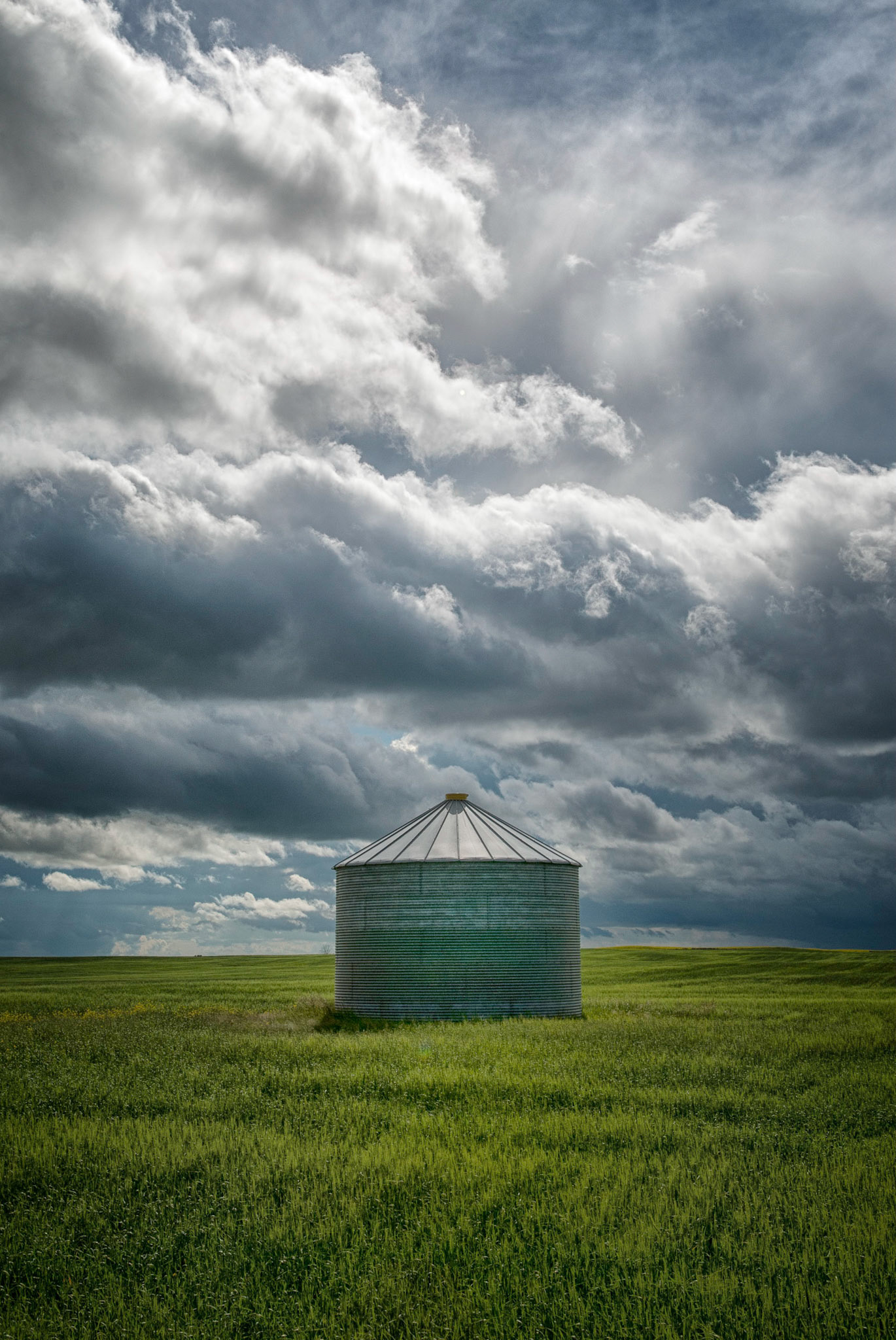 Steel Bin and Sky