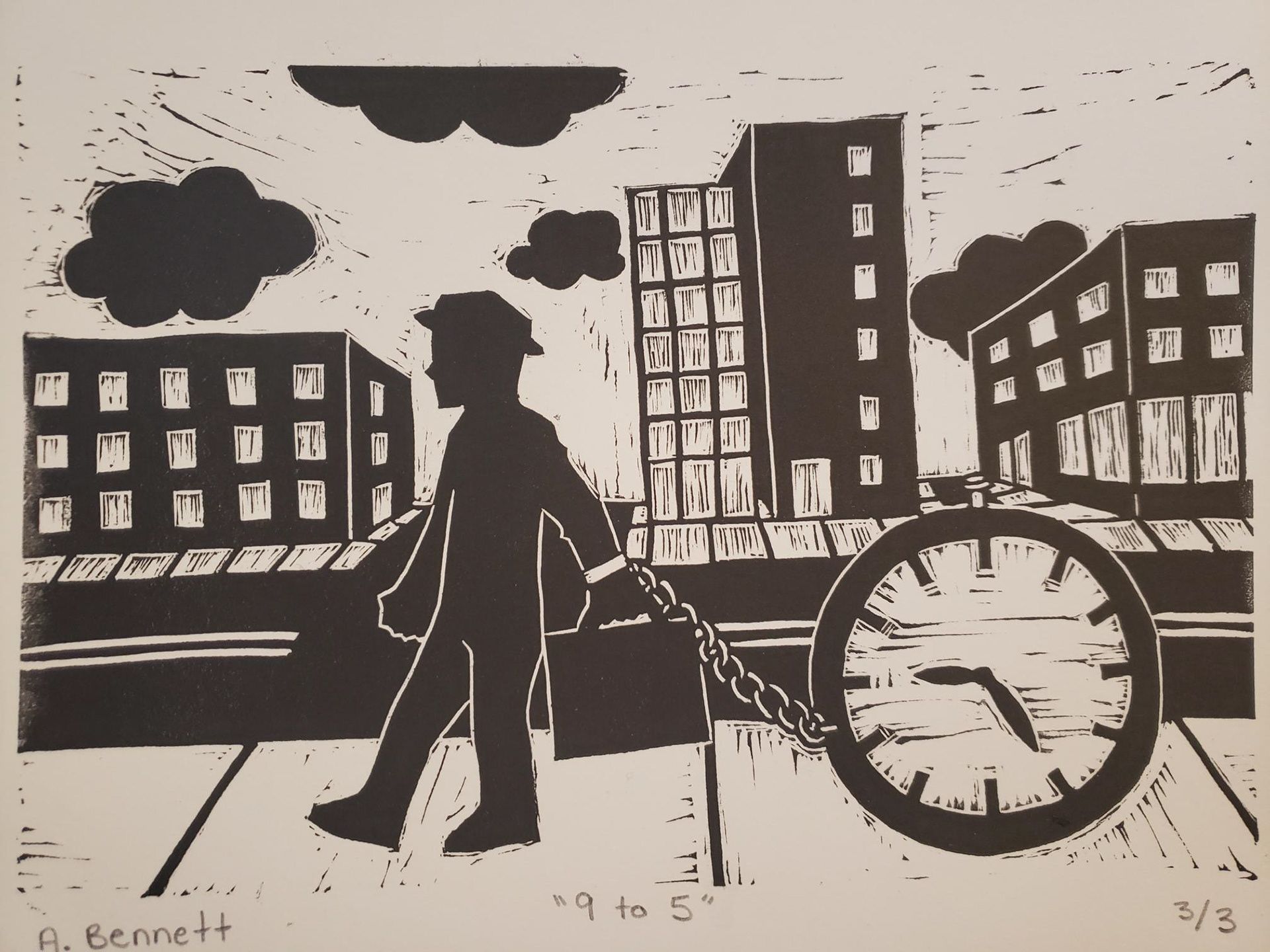 Linocut Relief Print