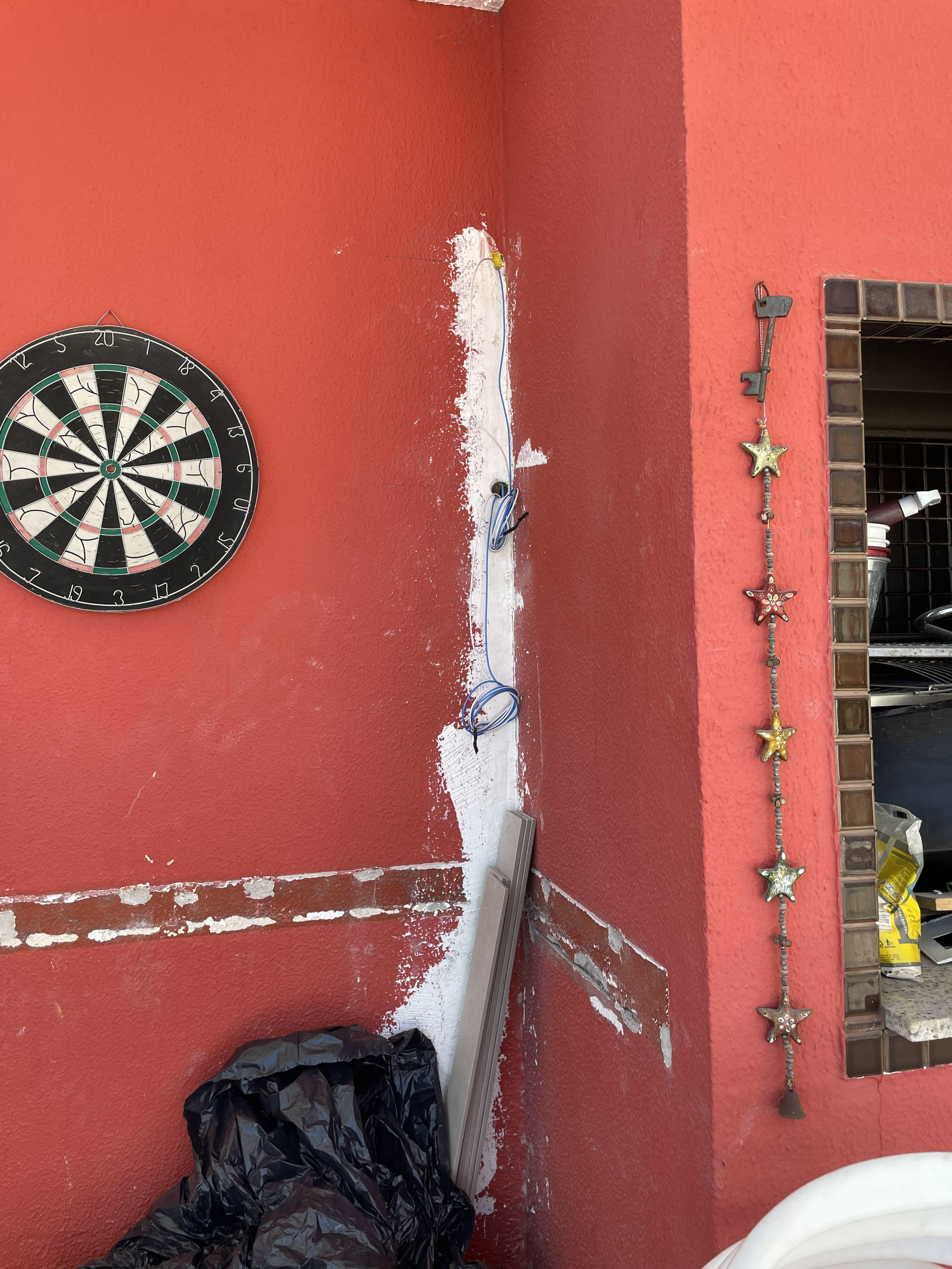 Pontos para as prateleiras da marcenaria