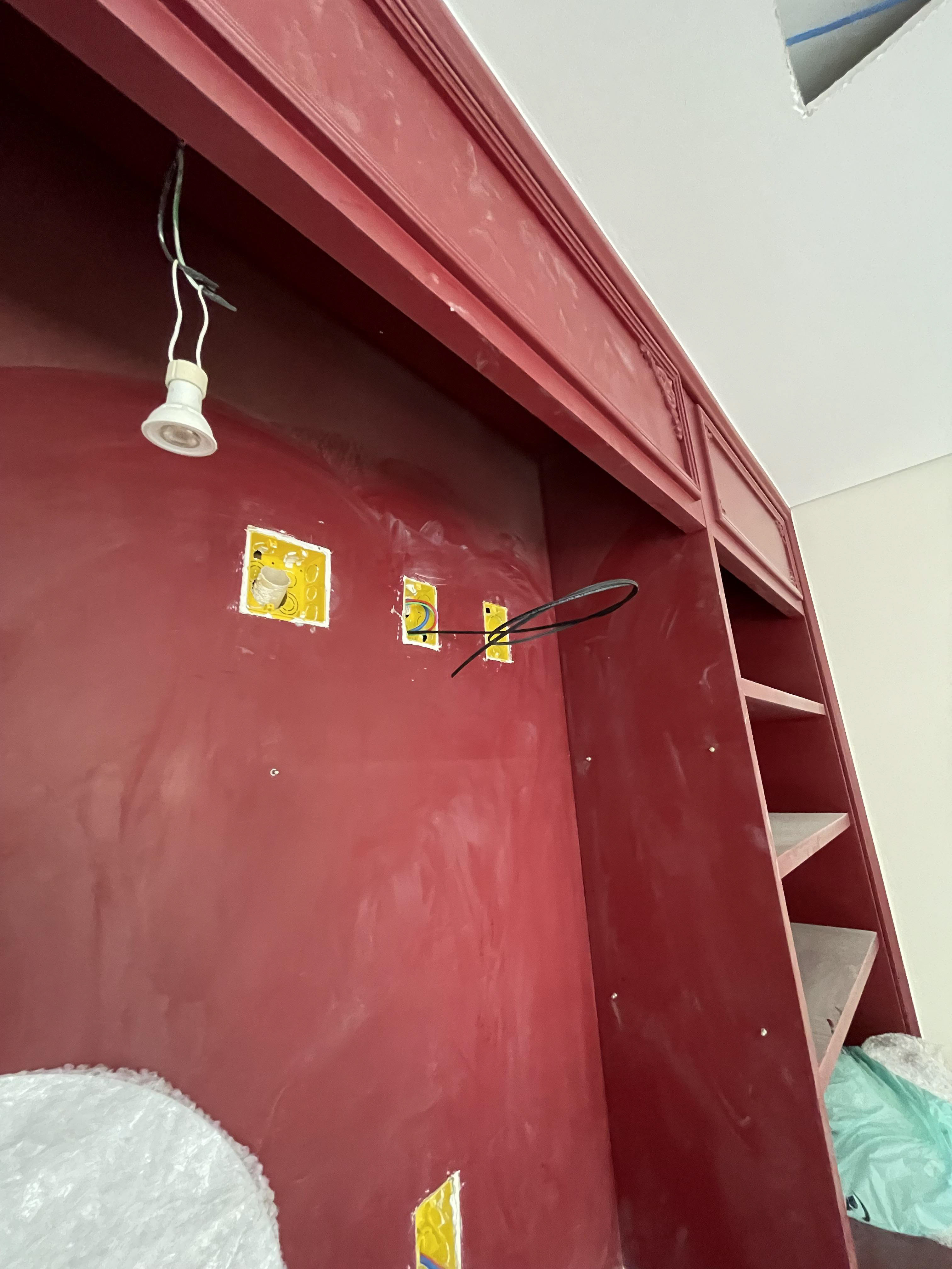 Ponto da fibra na estante