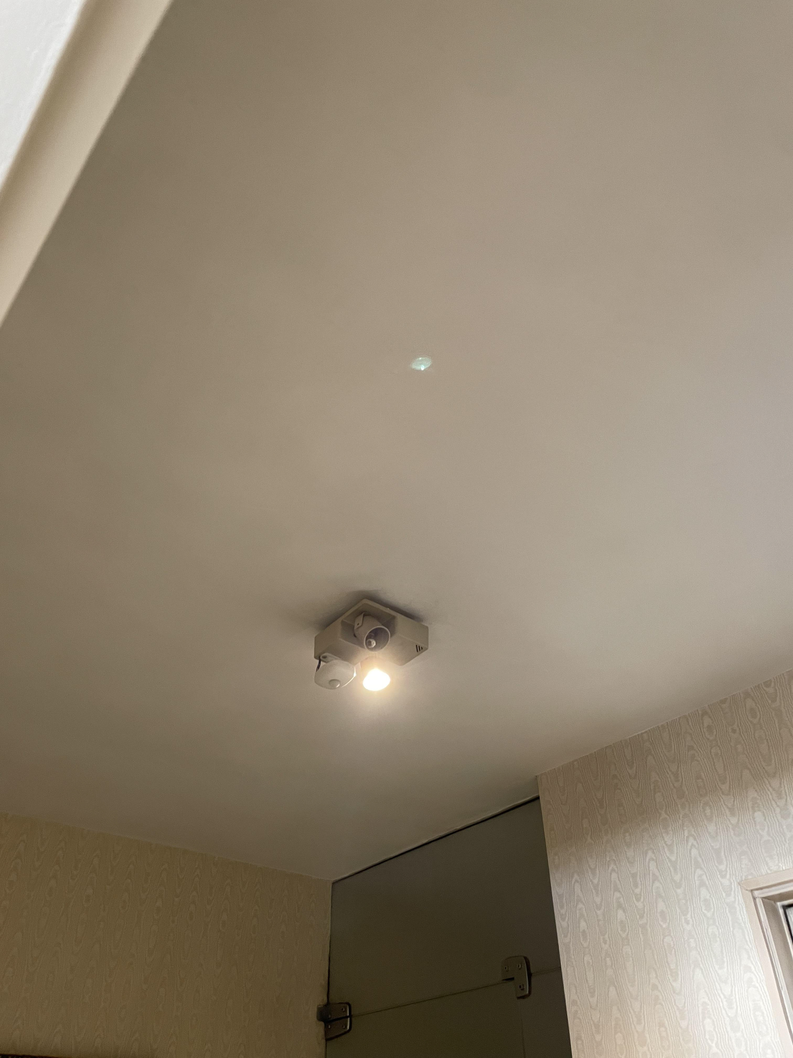 Início do preparo do teto hall de entrada